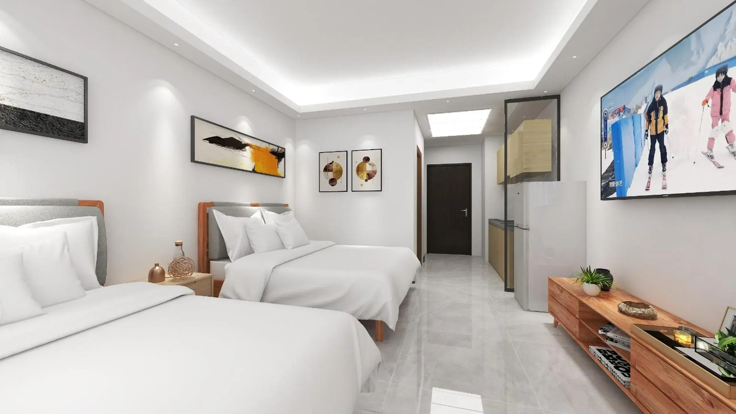 Bed in Foshan Laide Apartment Bed in Foshan Laide Apartment