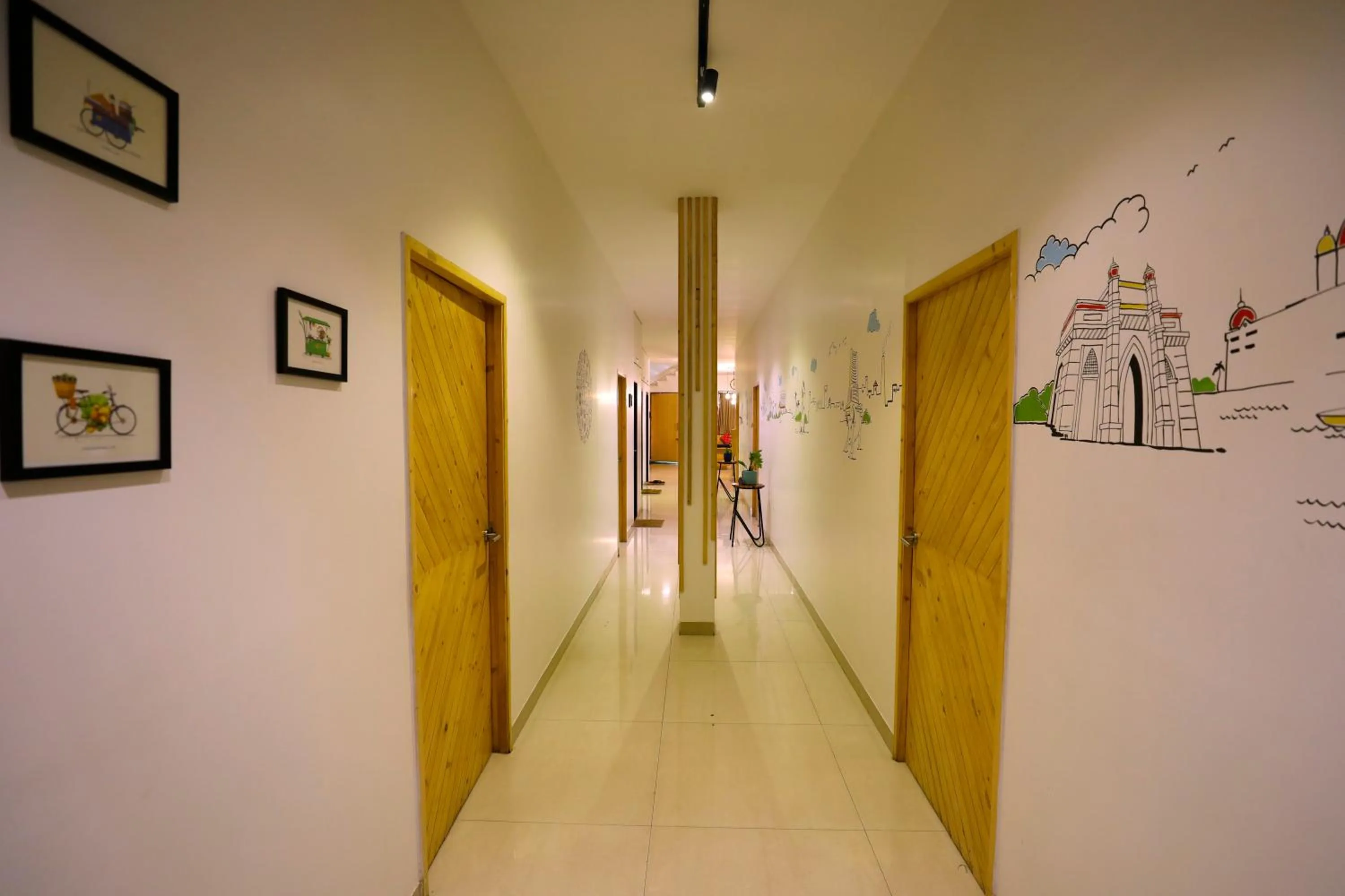 Decorative detail in Nap Manor Hostels