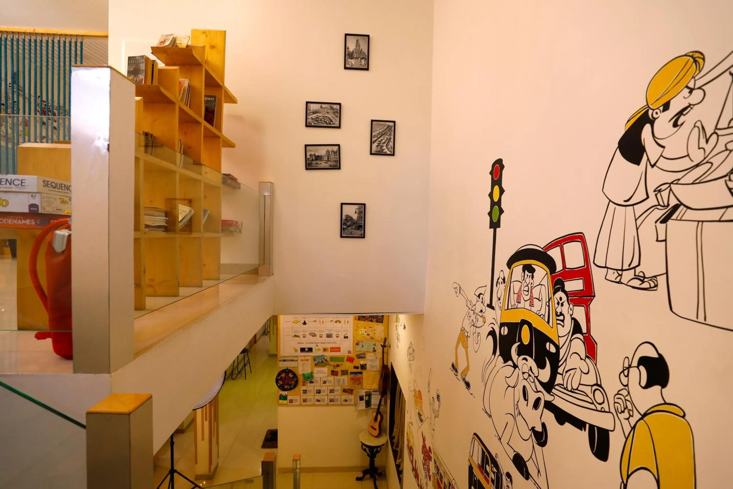 Decorative detail in Nap Manor Hostels