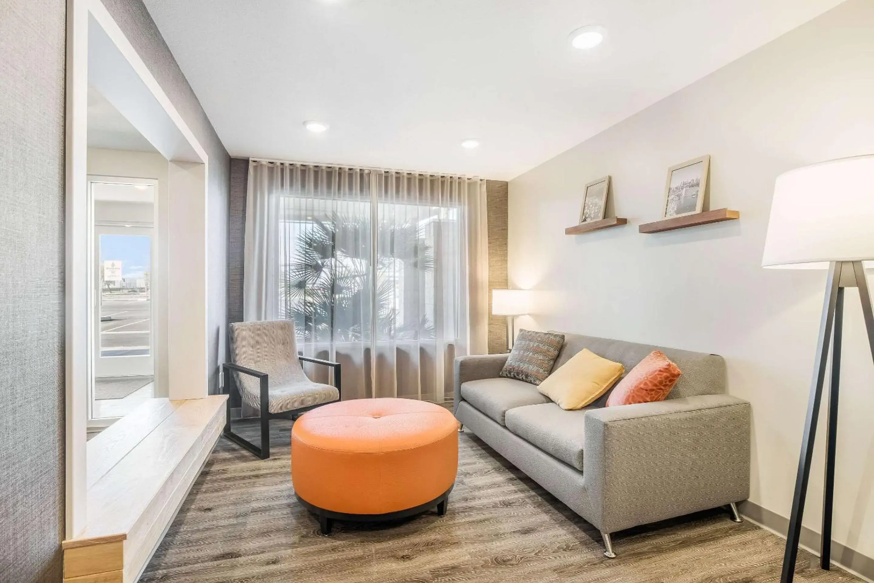 Lobby or reception in WoodSpring Suites Colton Lobby or reception in WoodSpring Suites Colton