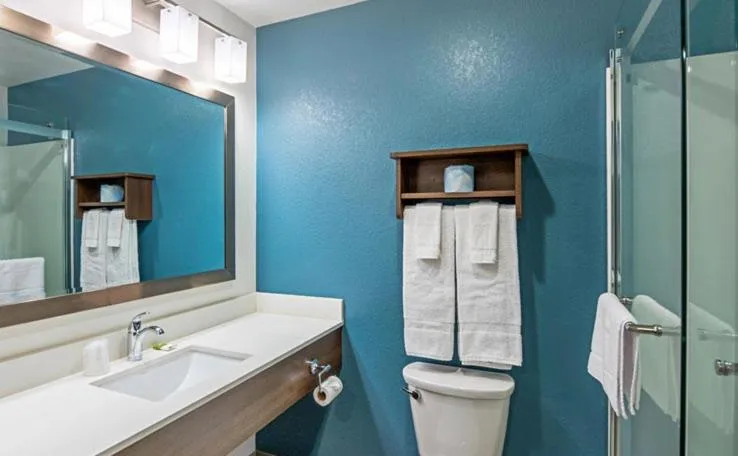 Shower in WoodSpring Suites Reno Sparks