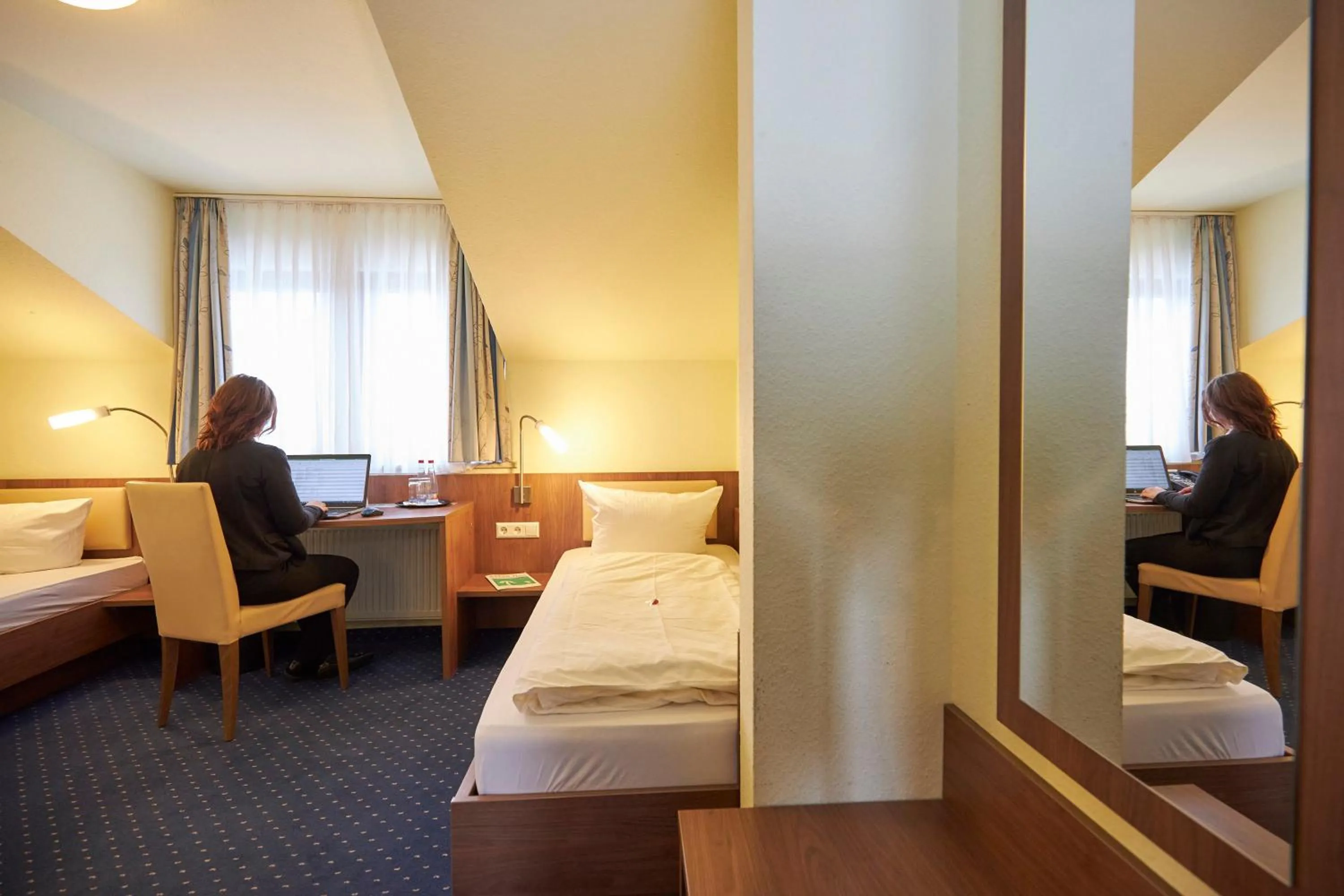 Photo of the whole room, Bed in Flair Hotel Landgasthof Roger