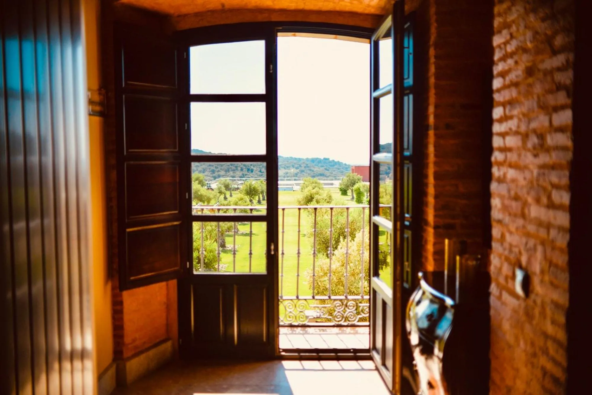 Balcony/Terrace in Castillo de Monte la Reina Posada Real & Bodega