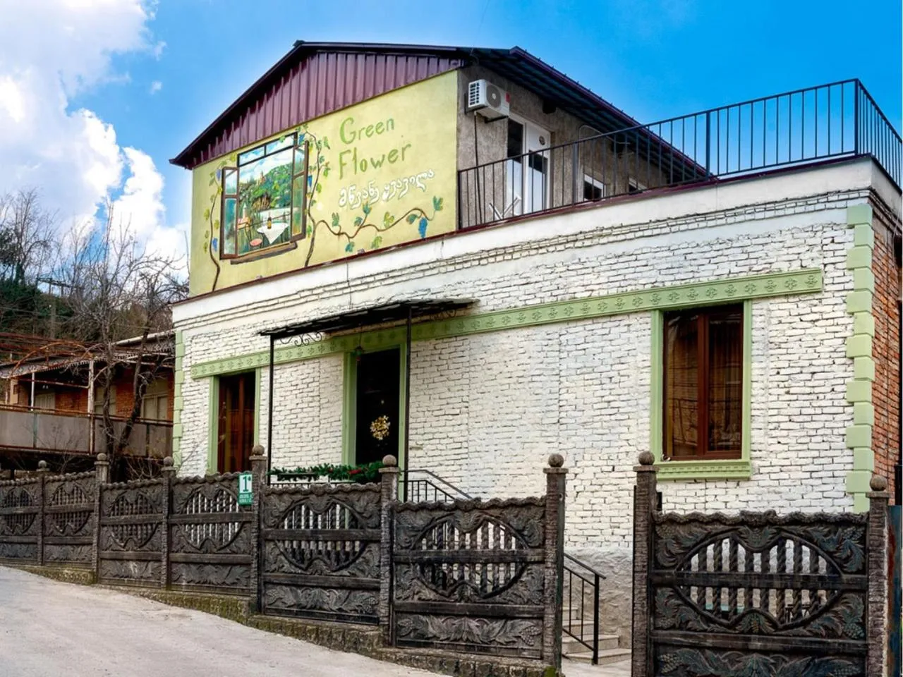 Facade/entrance in Green Flower Boutique Hotel and Winery