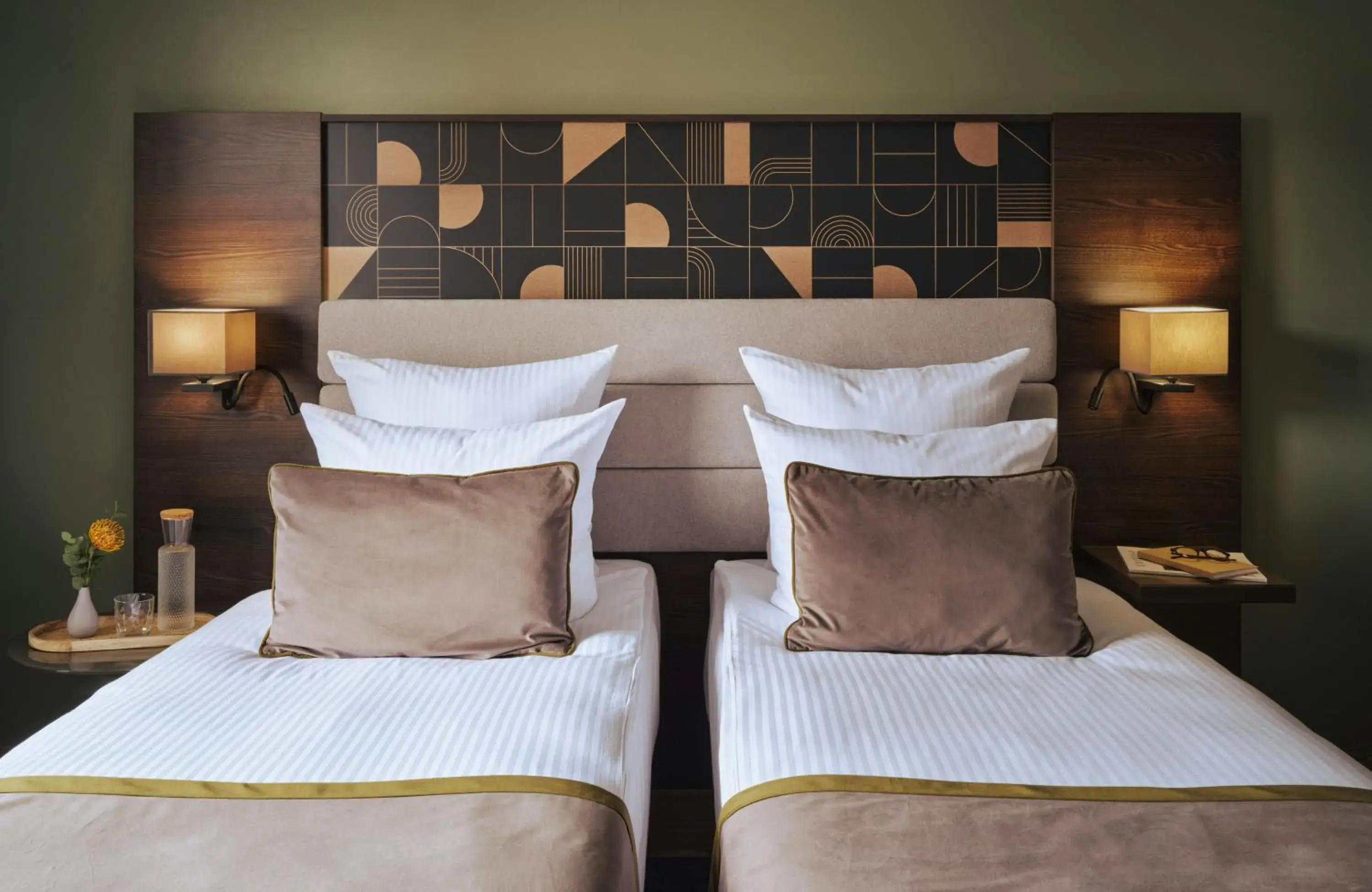 Photo of the whole room, Bed in Hotel Mannheimer Hof - Leonardo Limited Edition Photo of the whole room, Bed in Hotel Mannheimer Hof - Leonardo Limited Edition