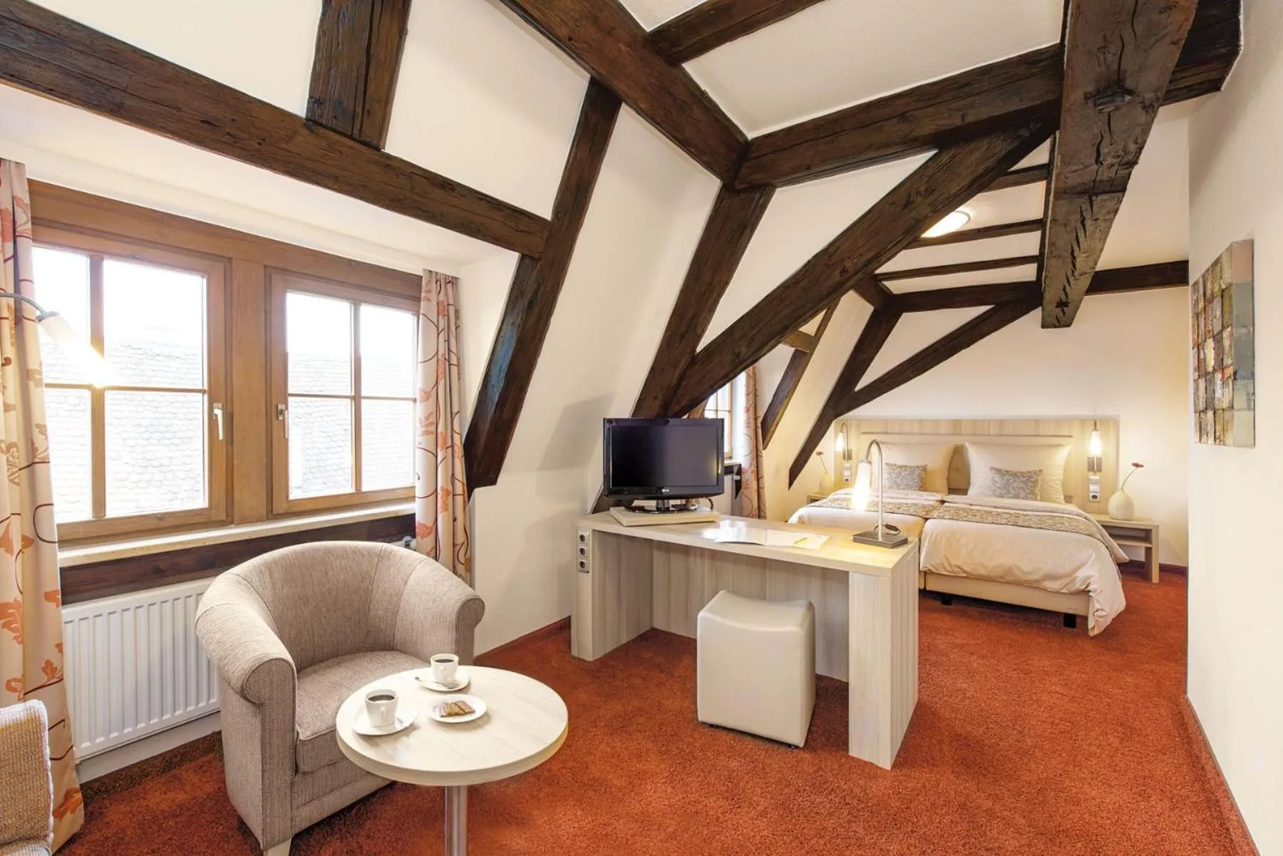 Photo of the whole room, Bed in Hotel Altes Brauhaus garni