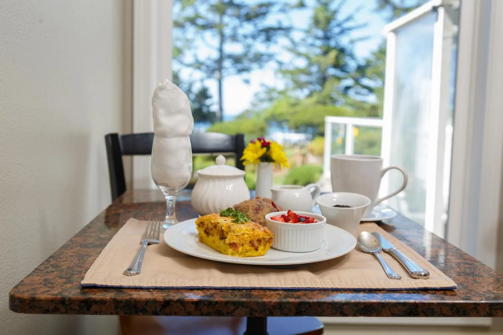 Food close-up in Ocean House