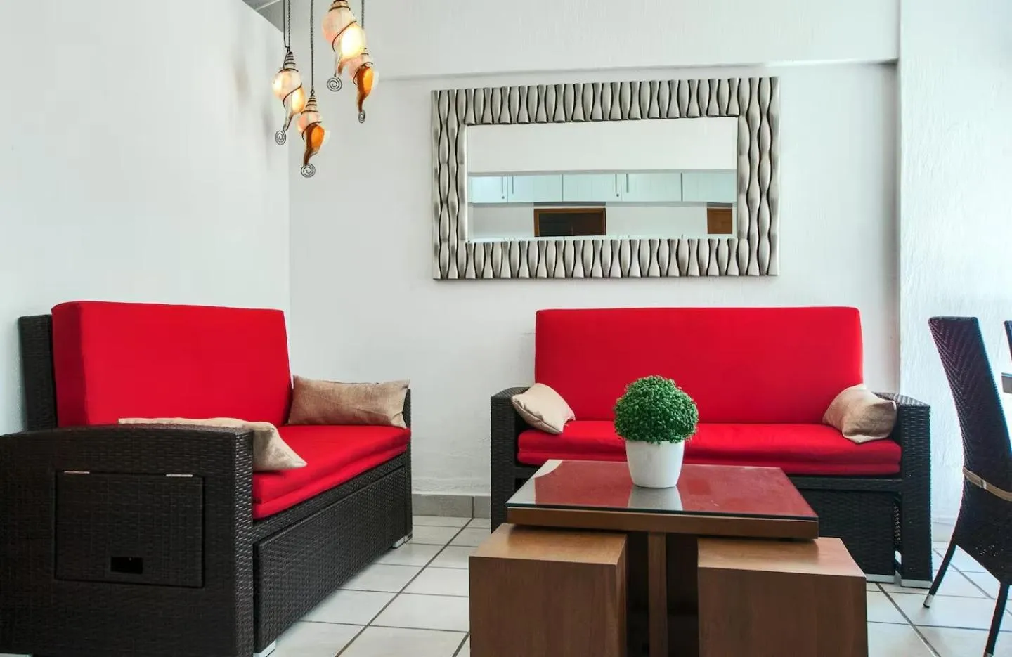 Living room in Marina Suites by Andiani Travel