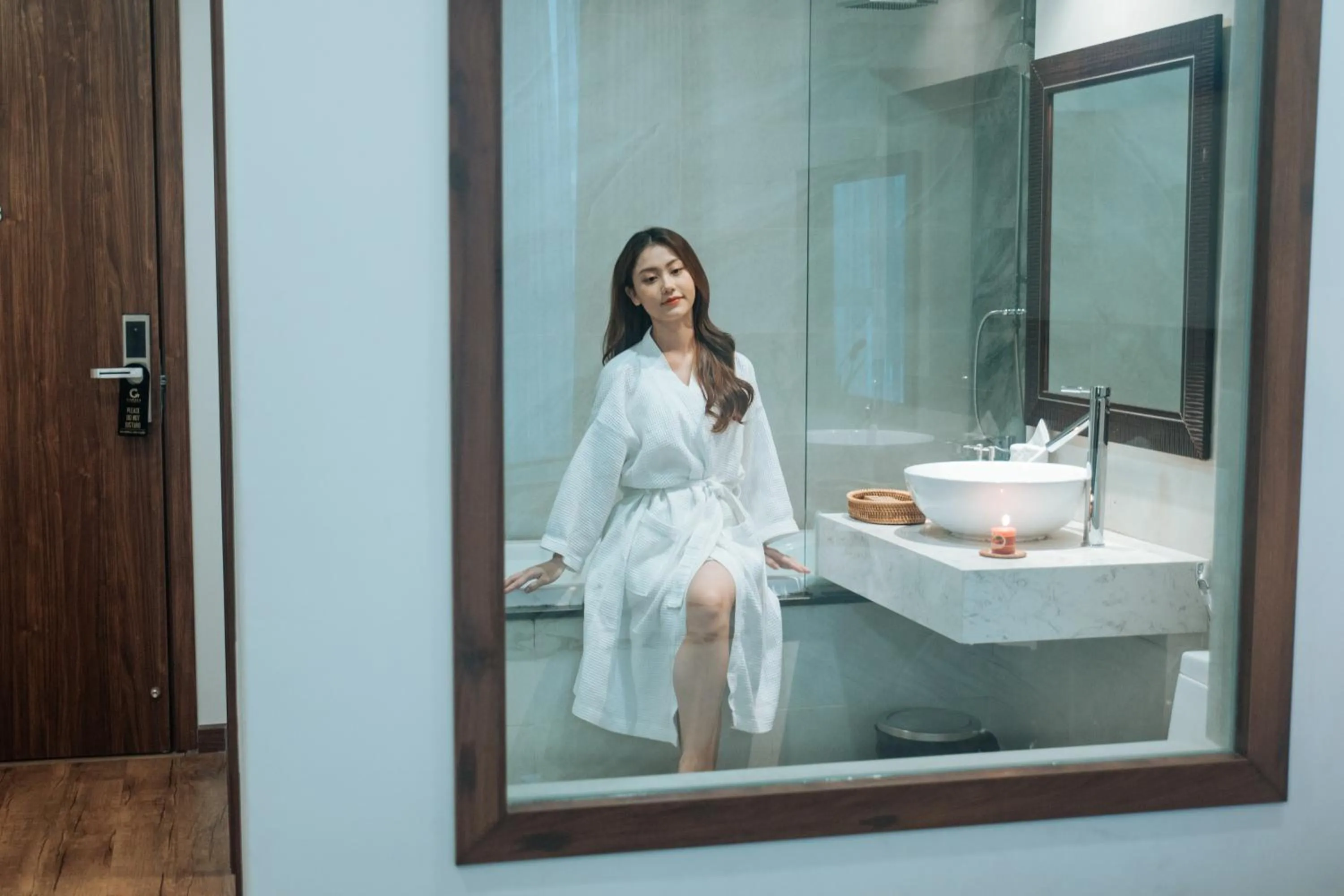 Bathroom in Capecia Danang Hotel and Apartment
