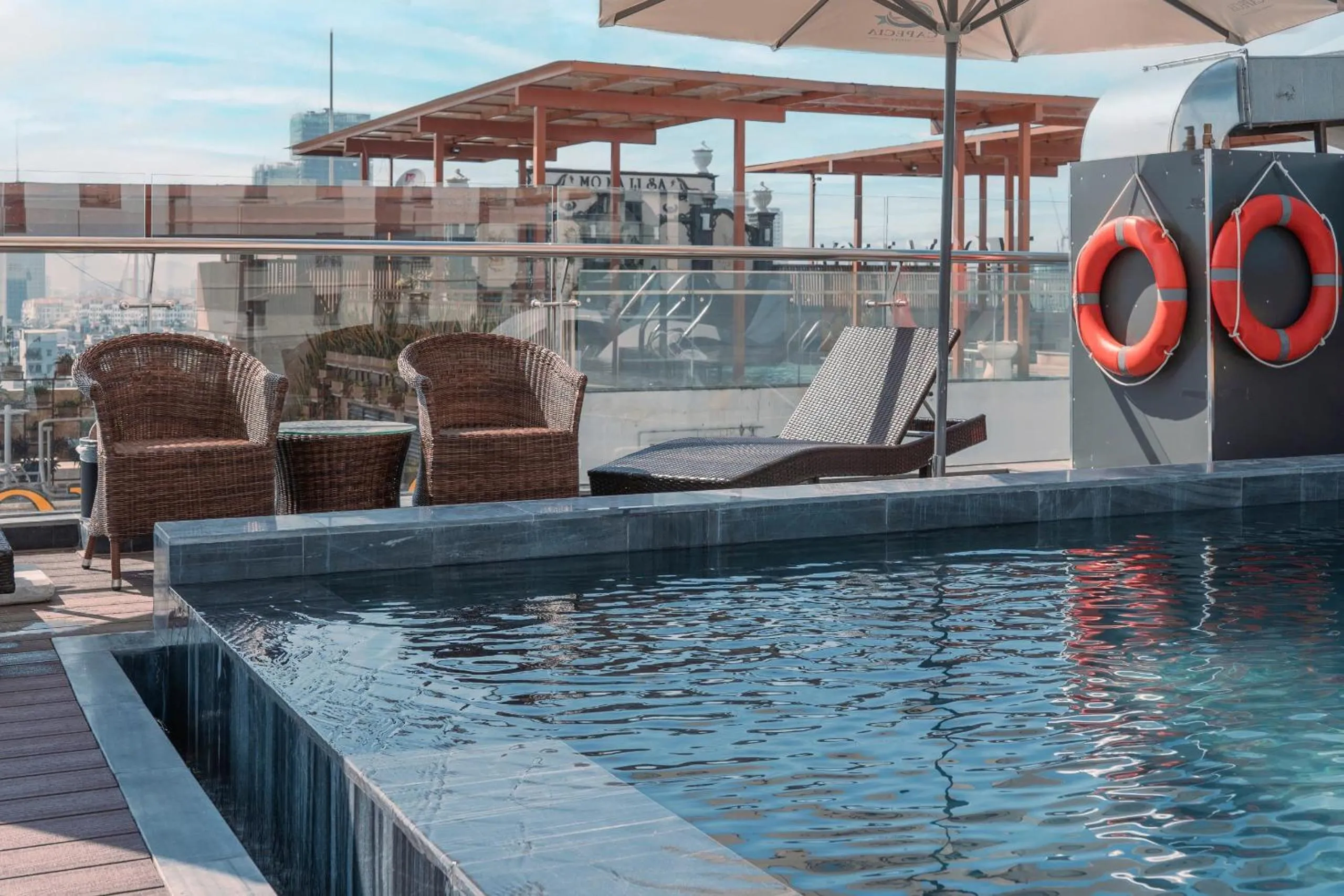 Balcony/Terrace in Capecia Danang Hotel and Apartment