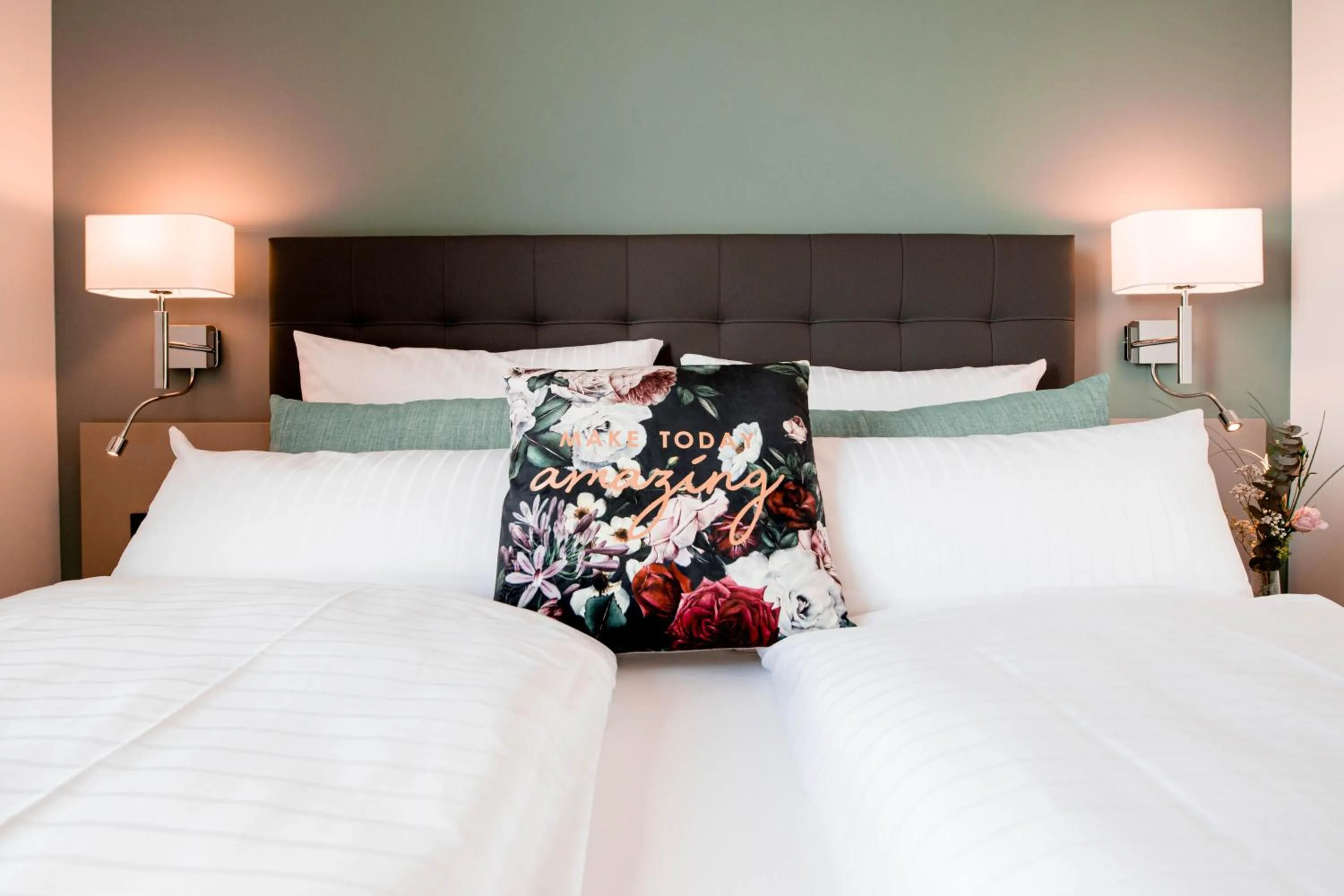 Bed in Zeitlos Boutiquehotel