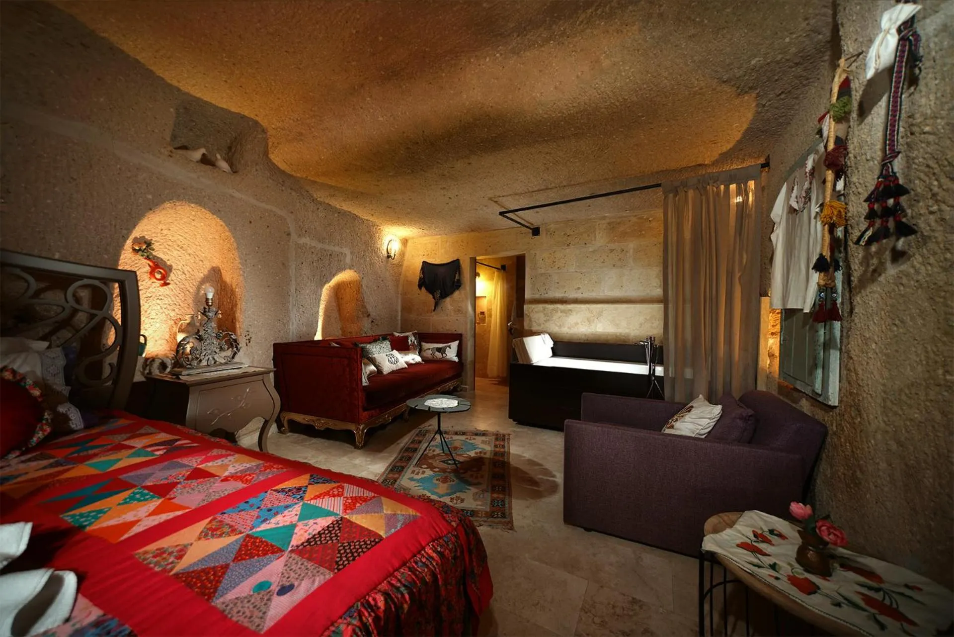 Bed in Pigeon Hotel Cappadocia