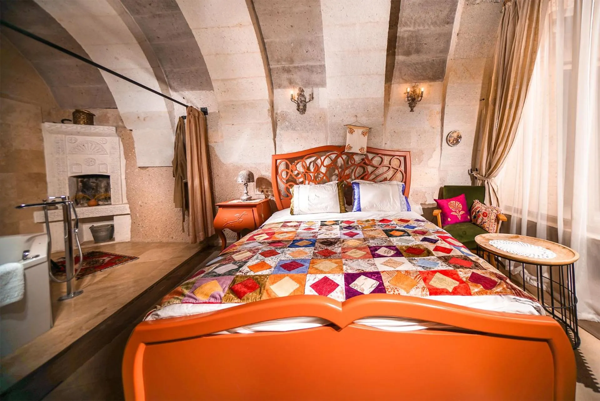 Bed in Pigeon Hotel Cappadocia