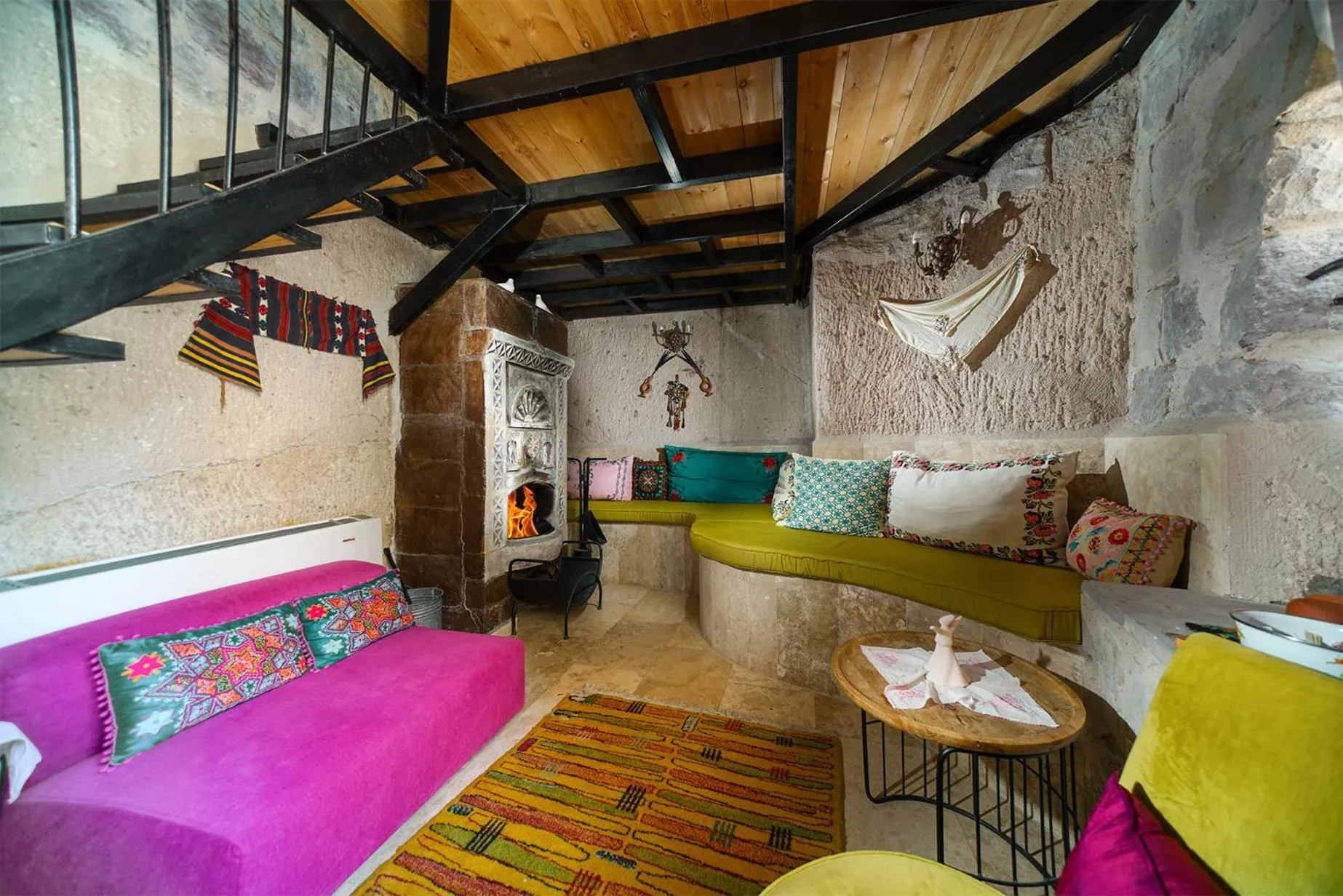 Seating area in Pigeon Hotel Cappadocia