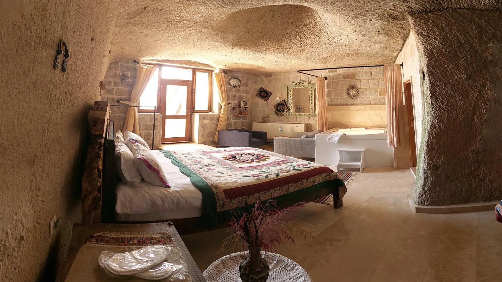 Bed in Pigeon Hotel Cappadocia