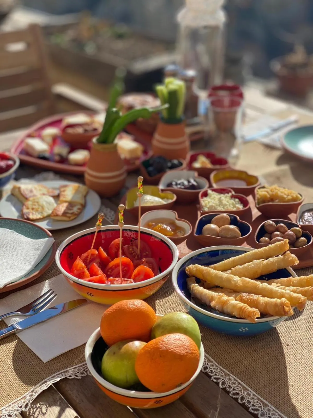 Breakfast in Pigeon Hotel Cappadocia