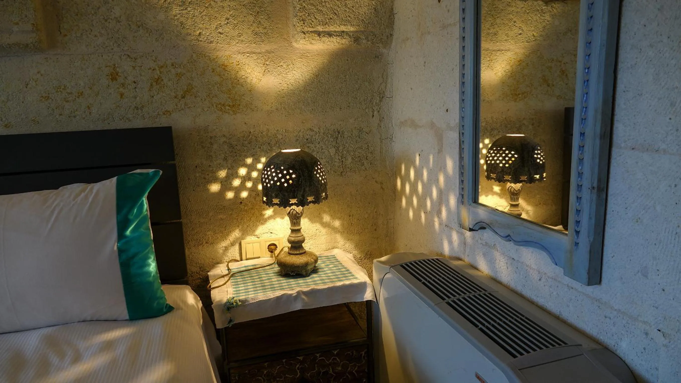 Decorative detail, Bed in Pigeon Hotel Cappadocia