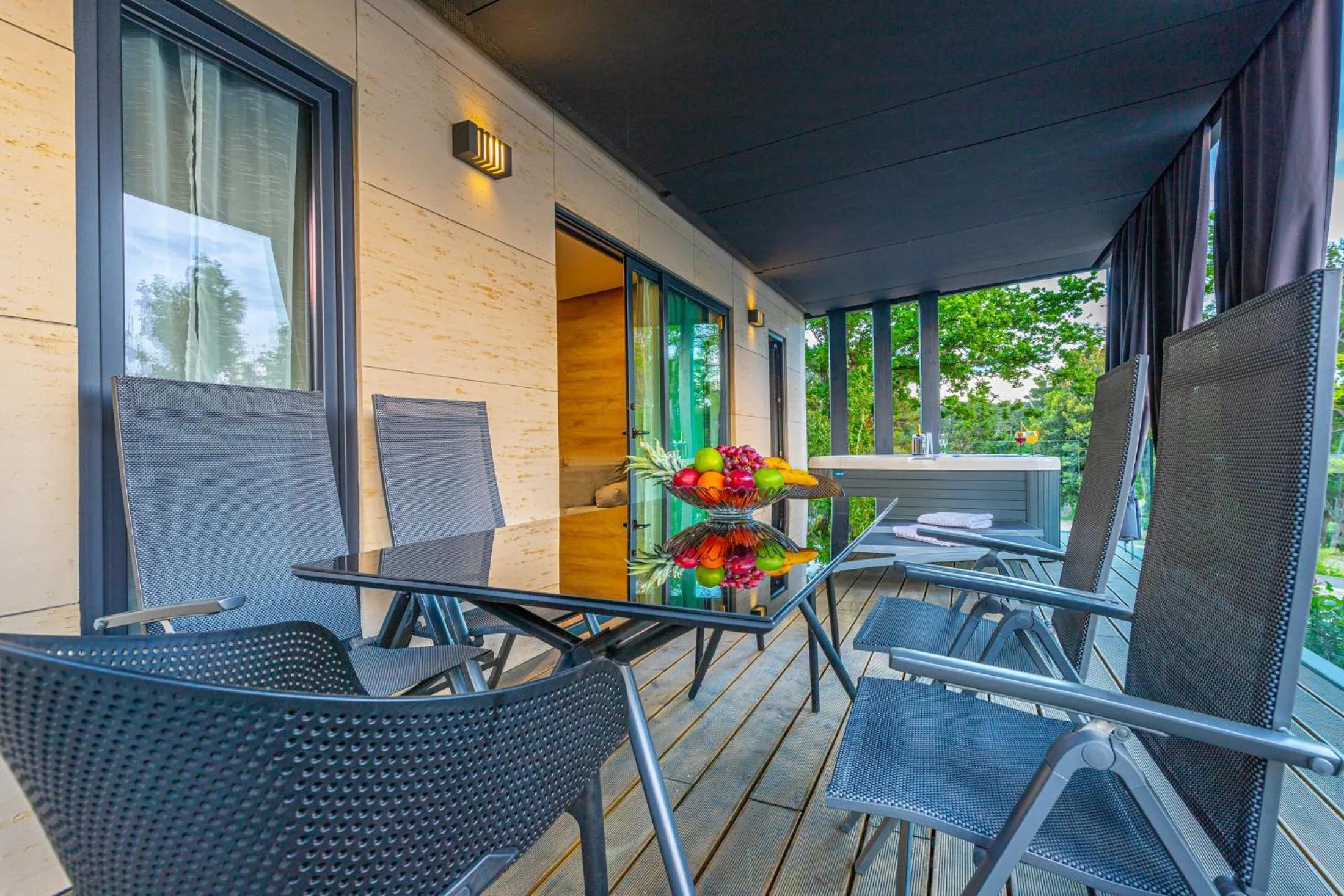 Patio in Adrialux Camping Mobile Homes