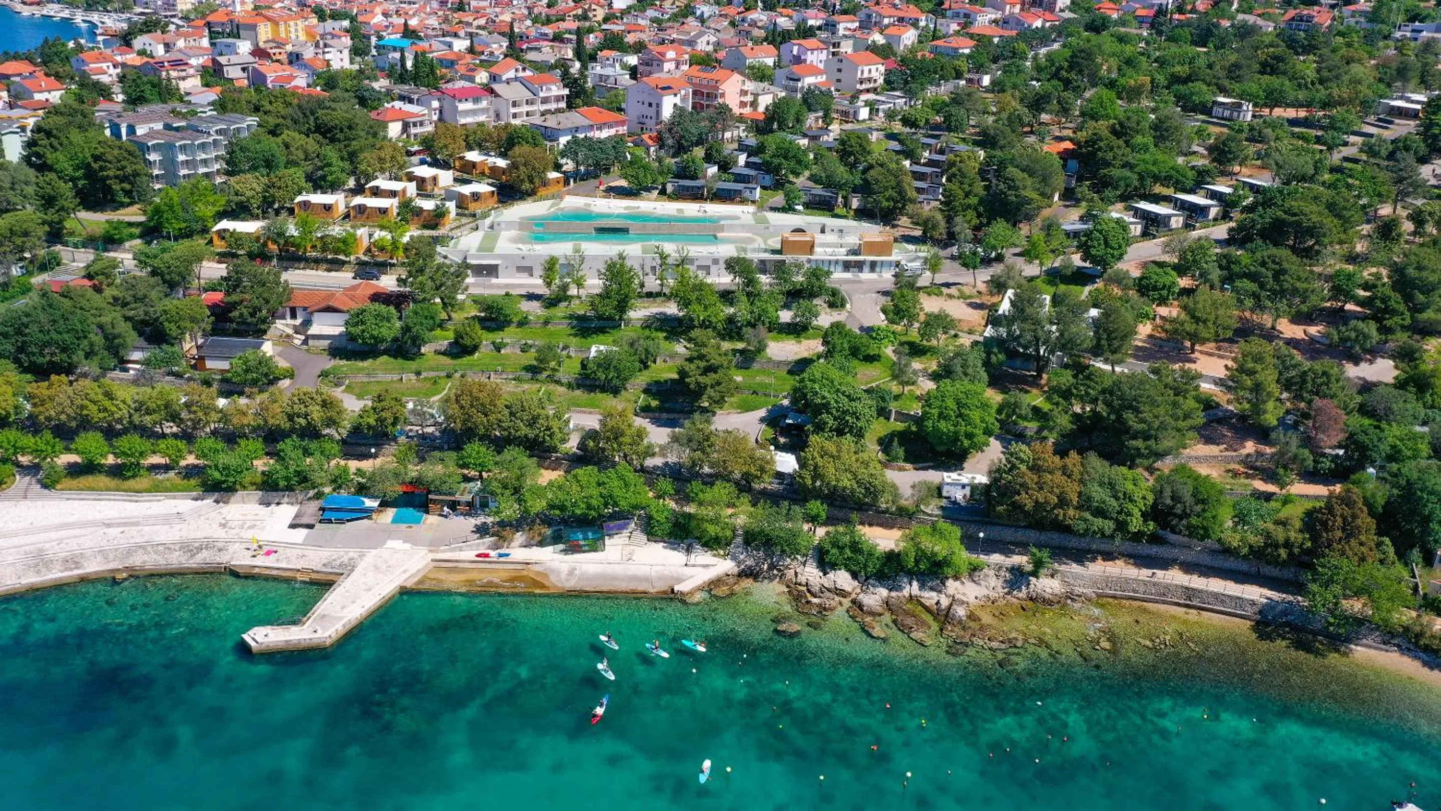 Natural landscape in Adrialux Camping Mobile Homes