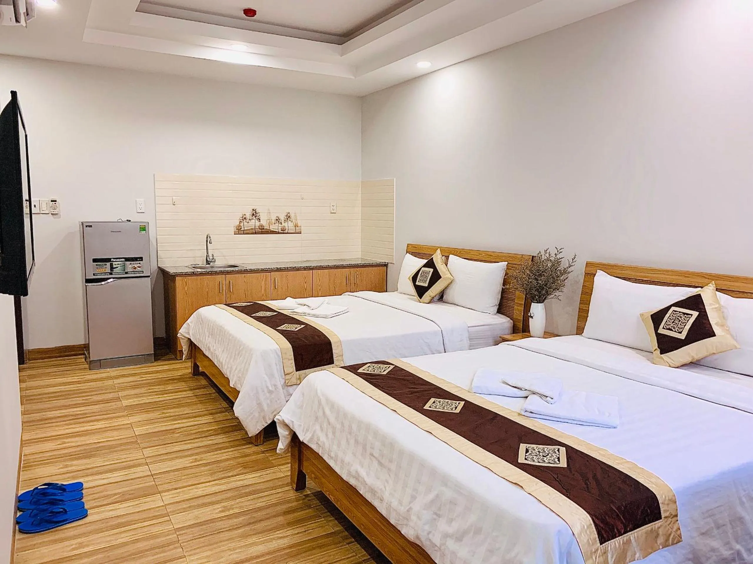 Photo of the whole room, Bed in The Lumiere near Tan Son Nhat Airport