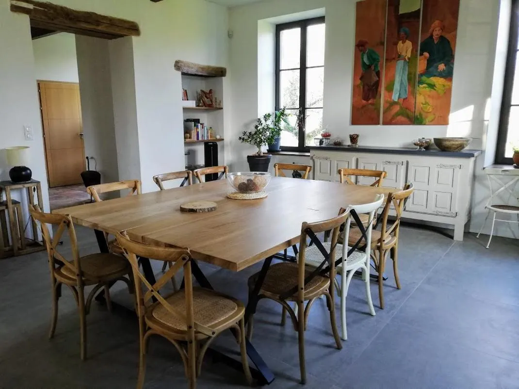 Dining area in Au Logis de la Mongie