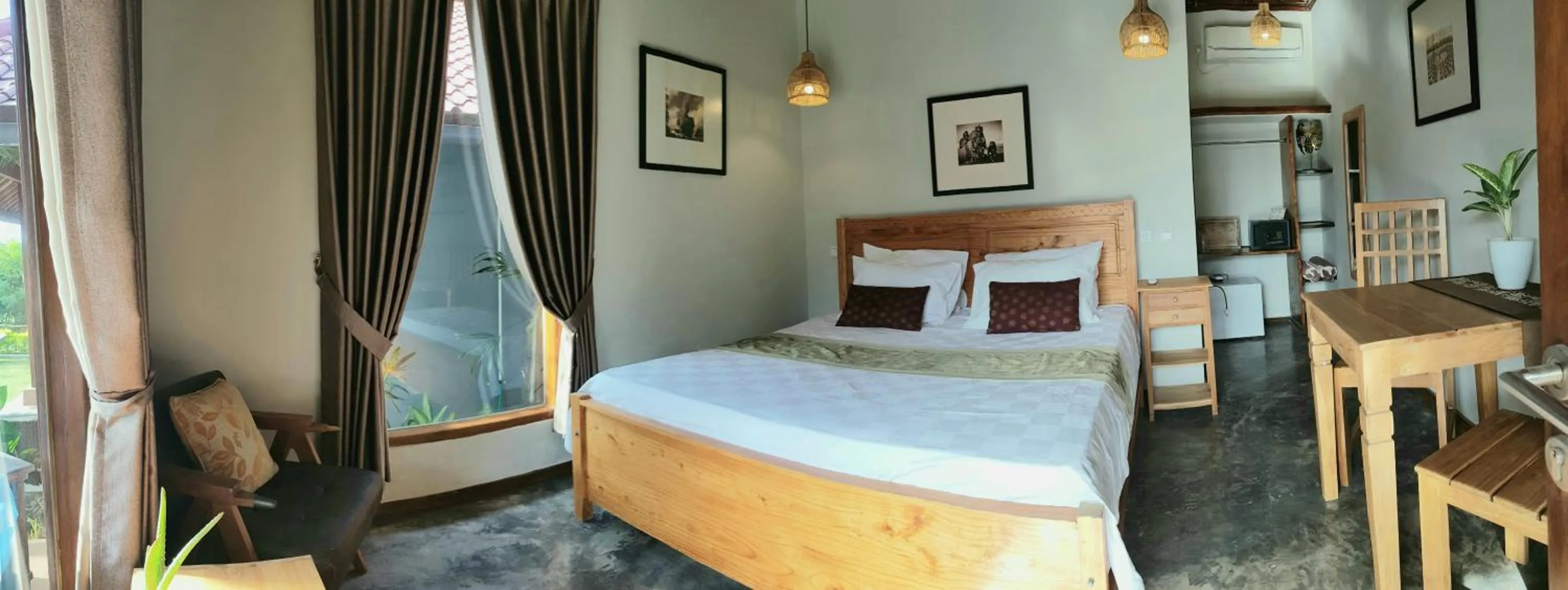 Bedroom, Bed in Ombak Resort at Ekas , a luxury surf and kite destination, Close to Inside Ekas beach