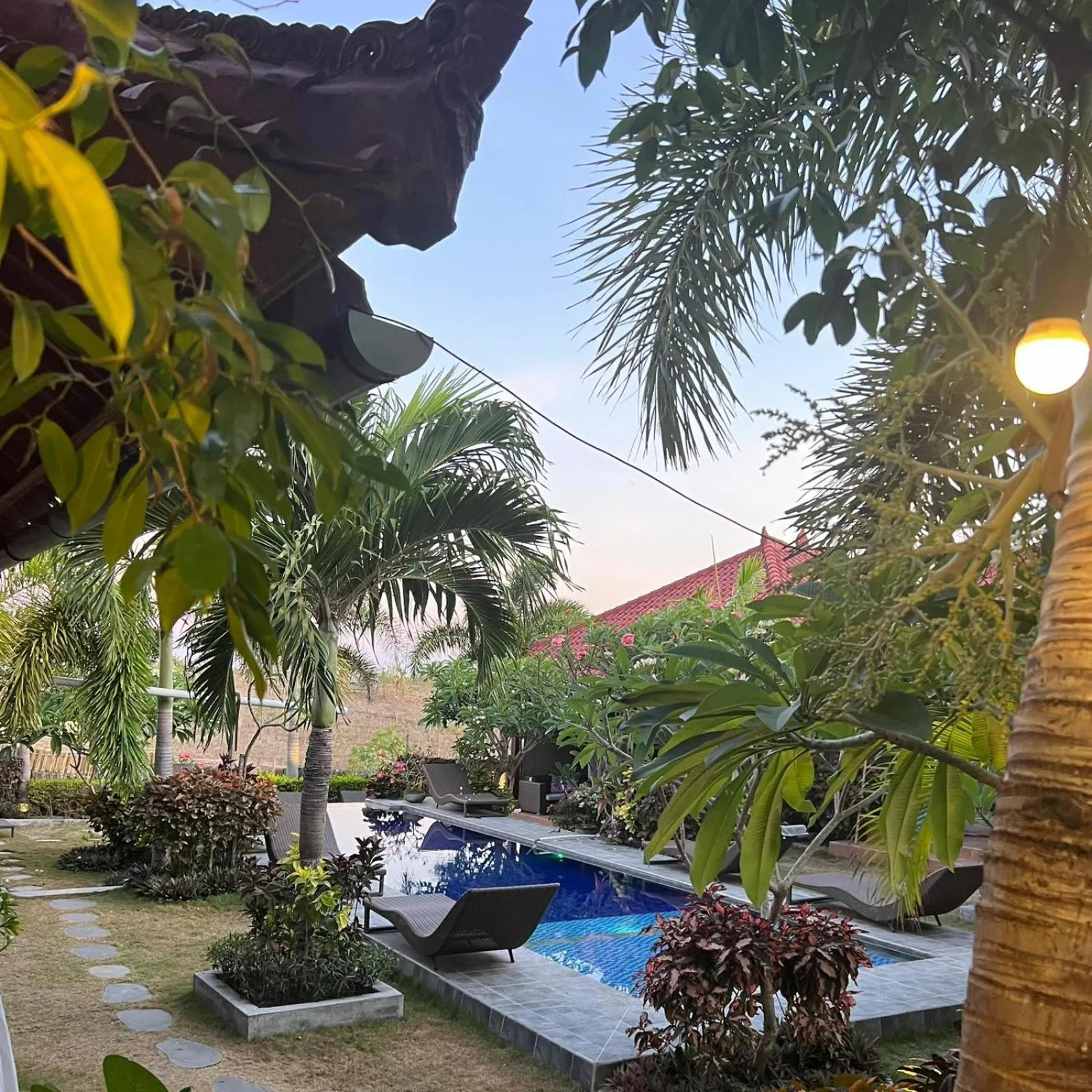 Natural landscape in Ombak Resort at Ekas , a luxury surf and kite destination, Close to Inside Ekas beach