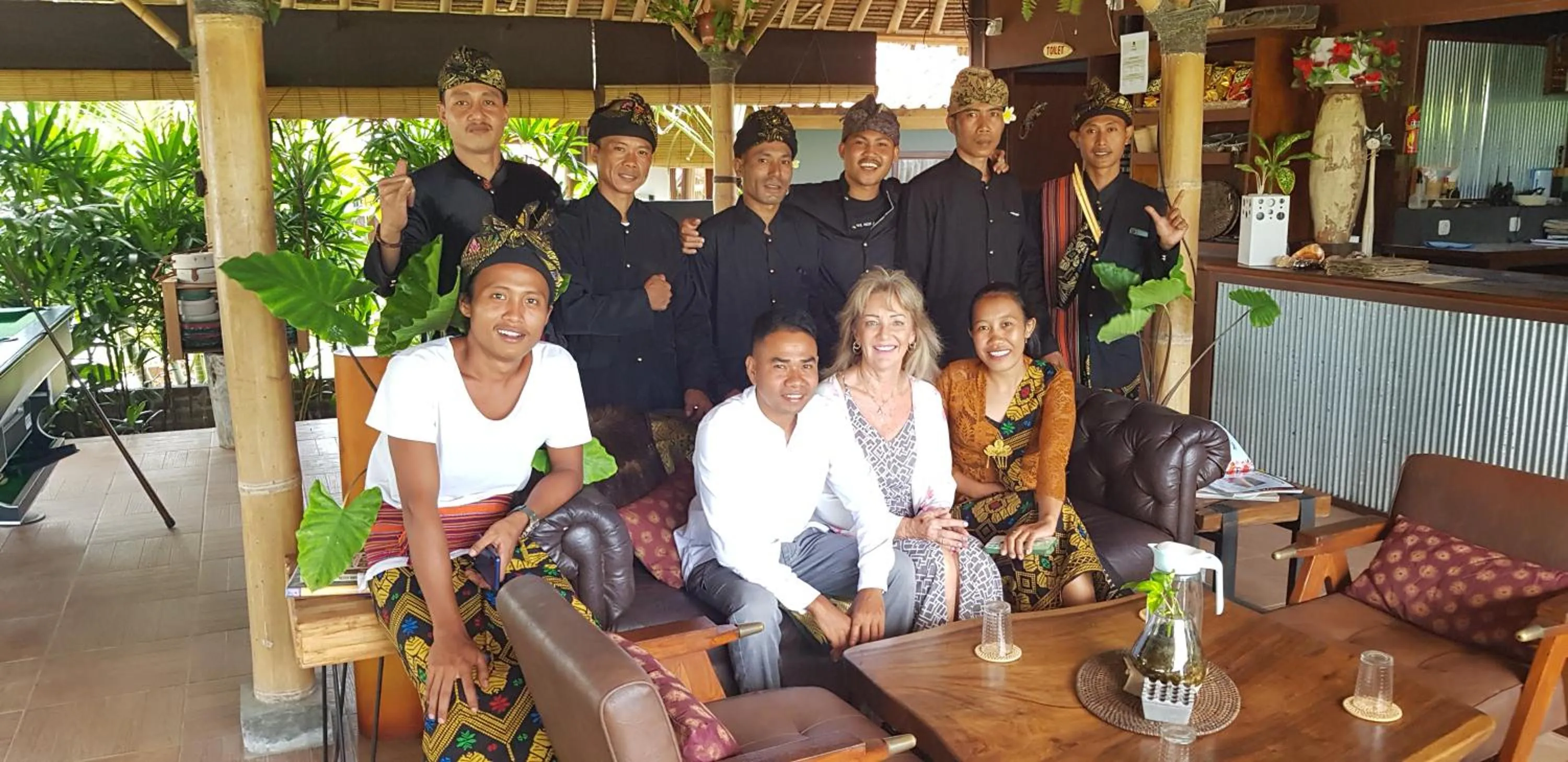 Staff in Ombak Resort at Ekas , a luxury surf and kite destination, Close to Inside Ekas beach