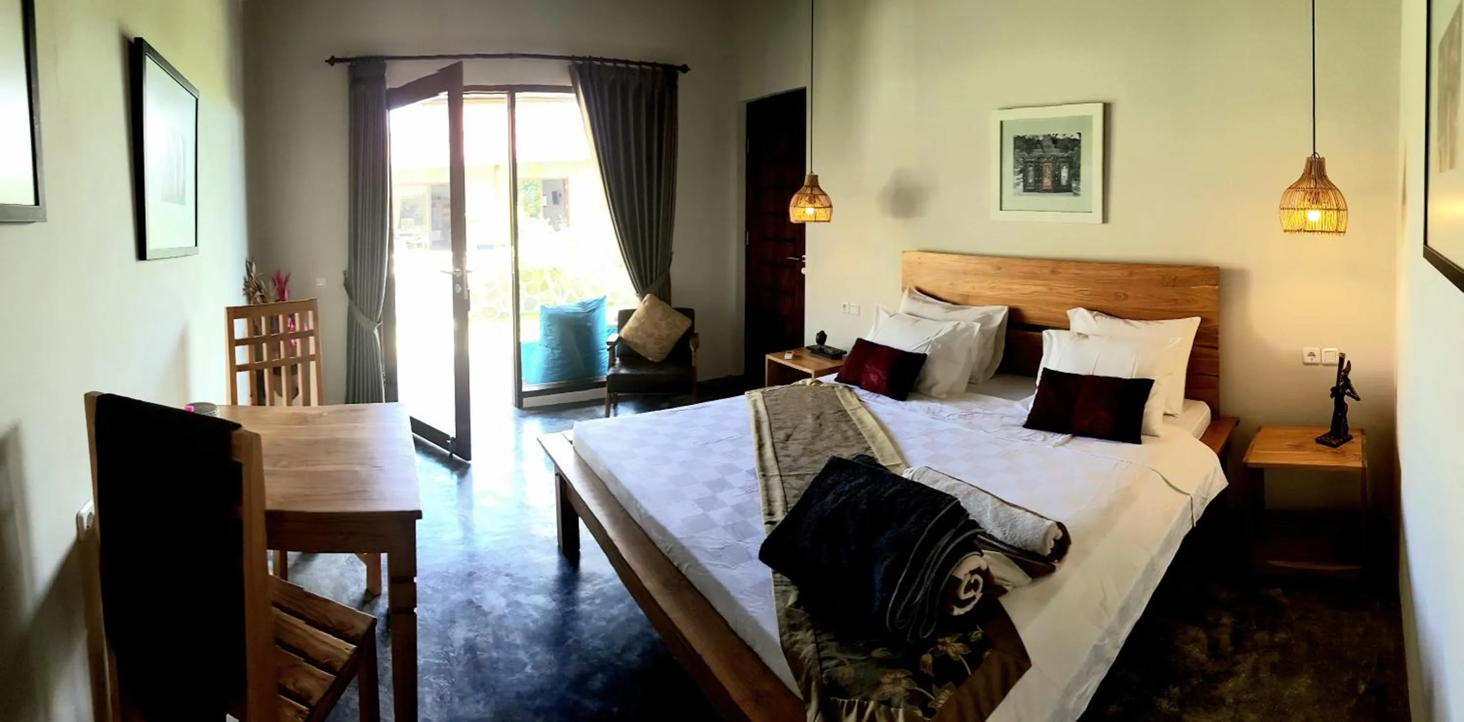 Photo of the whole room, Bed in Ombak Resort at Ekas , a luxury surf and kite destination, Close to Inside Ekas beach