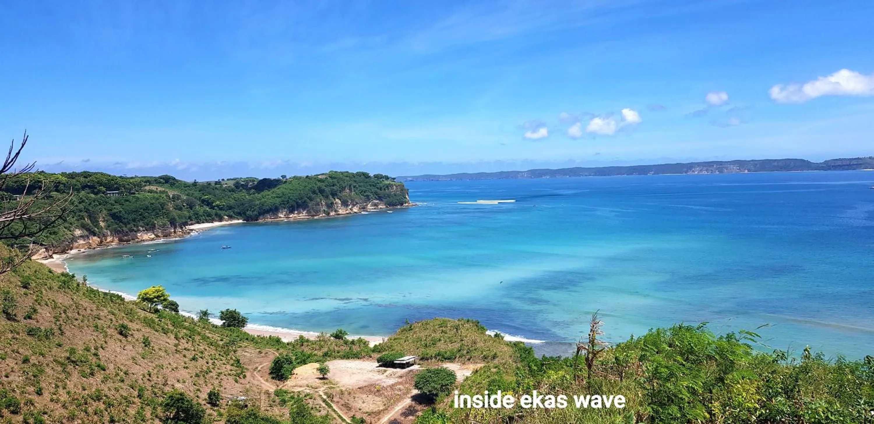 Beach in Ombak Resort at Ekas , a luxury surf and kite destination, Close to Inside Ekas beach