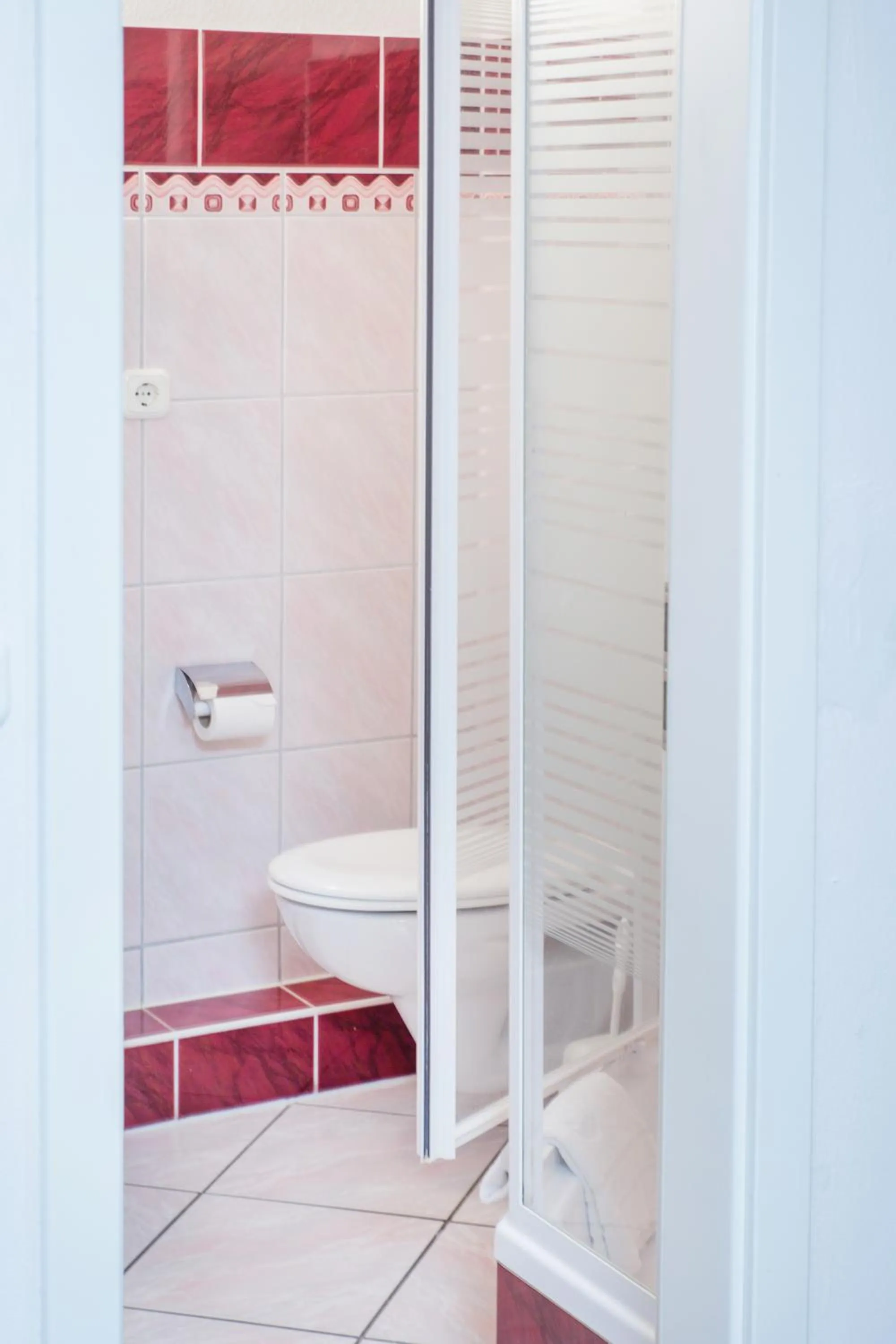 Shower in Hotel Nordig free parking