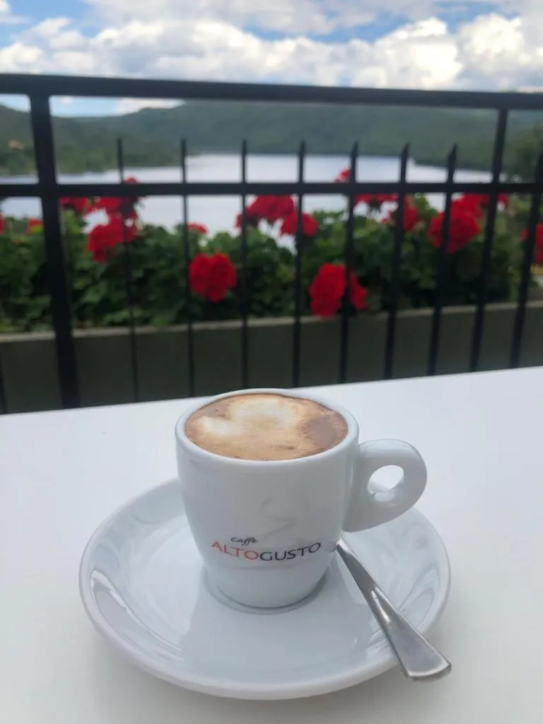 Italian breakfast in Hotel Ristorante Gusana