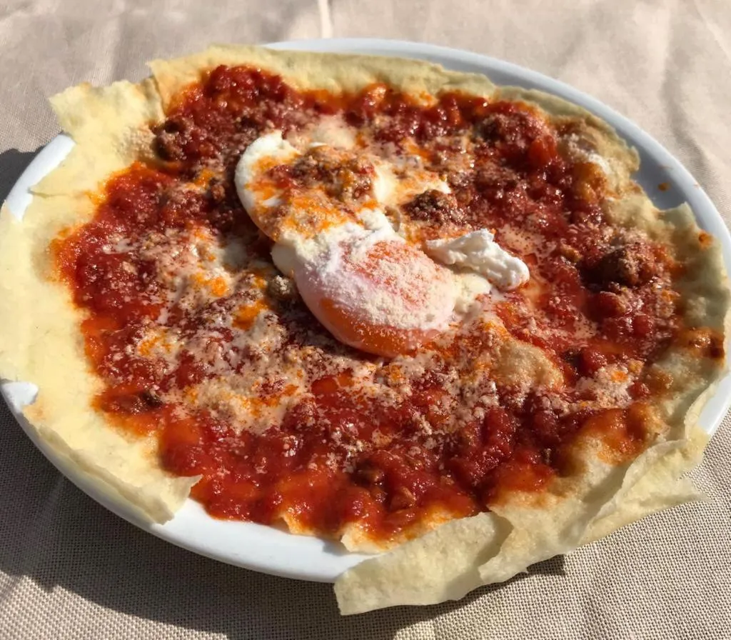 Food close-up in Hotel Ristorante Gusana