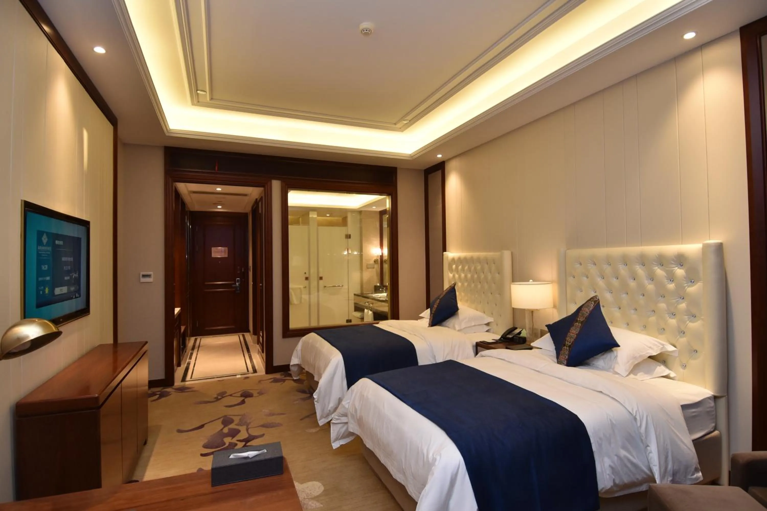 Bedroom, Bed in Taizhou Haiyan Jinling International Hotel