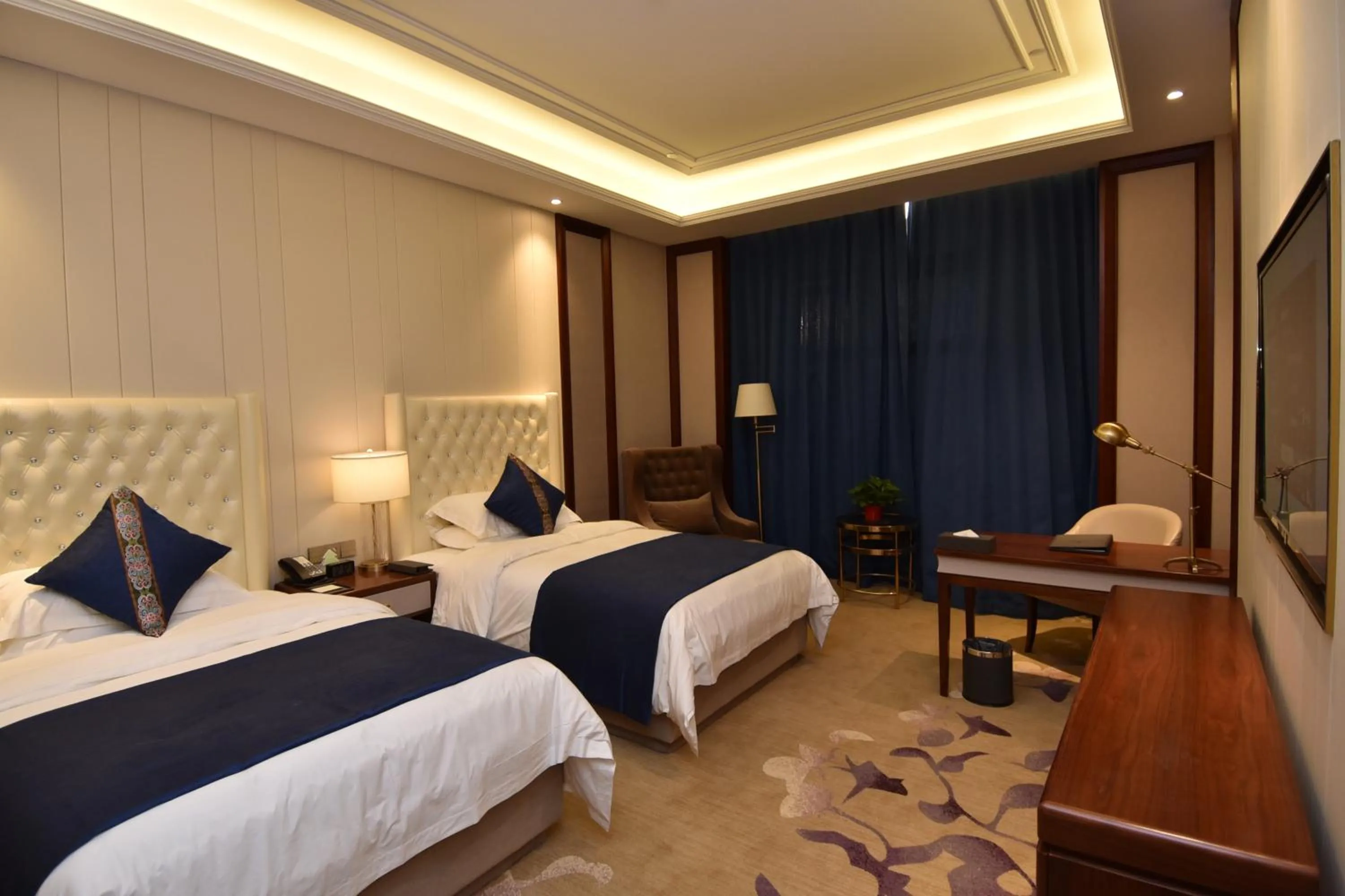 Bedroom, Bed in Taizhou Haiyan Jinling International Hotel