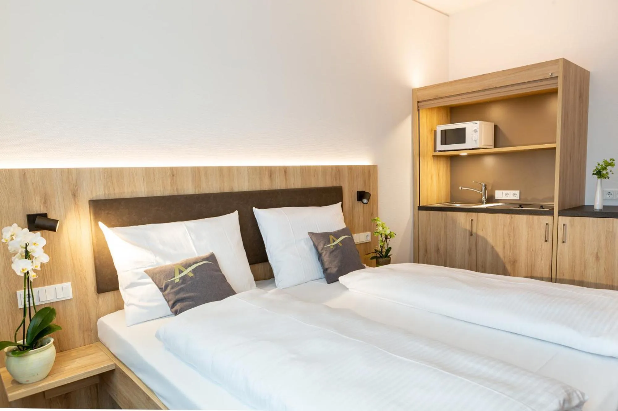 Bed in Aparthotel Am Pfaffenstein