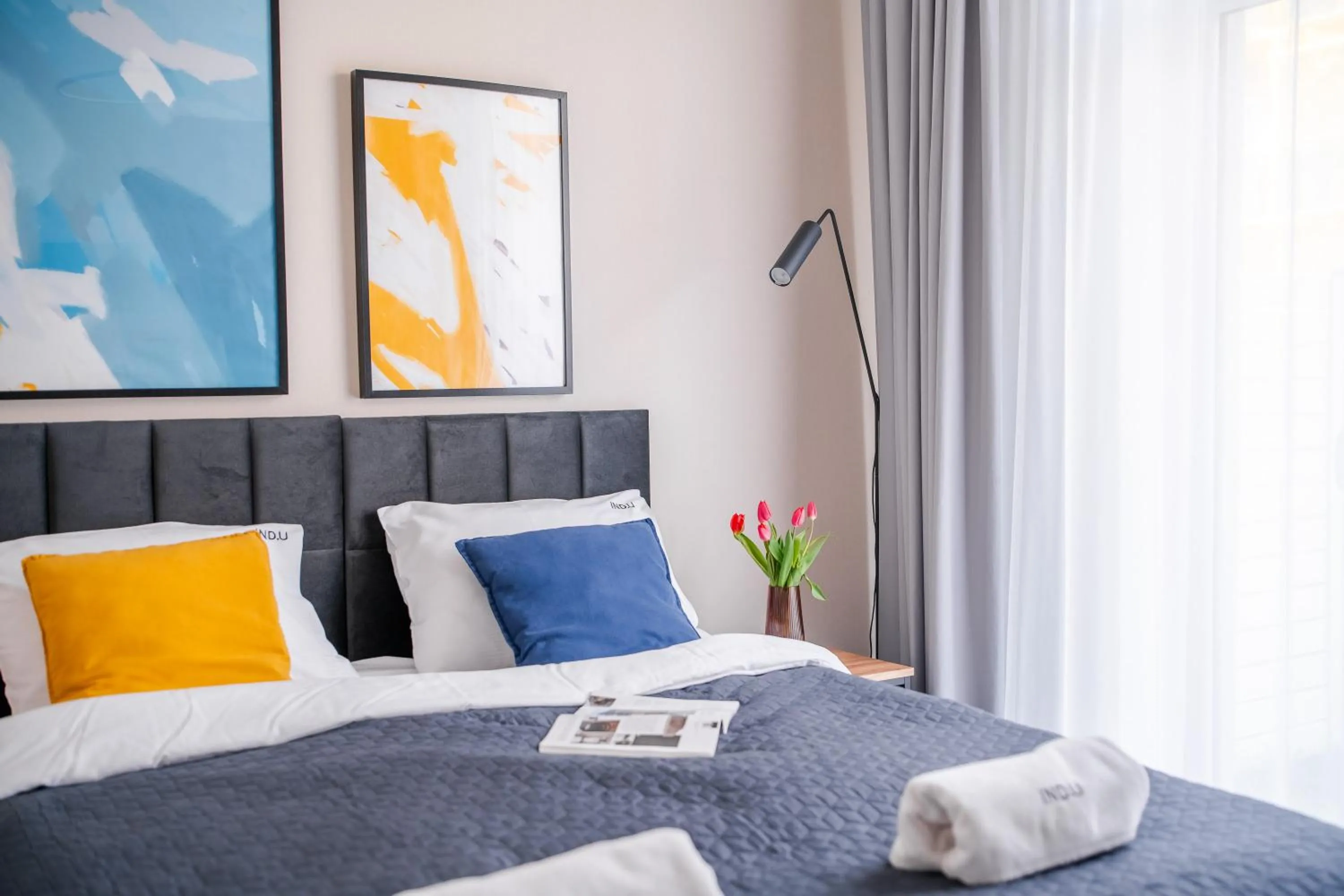 Bed in IND.U Apartamenty