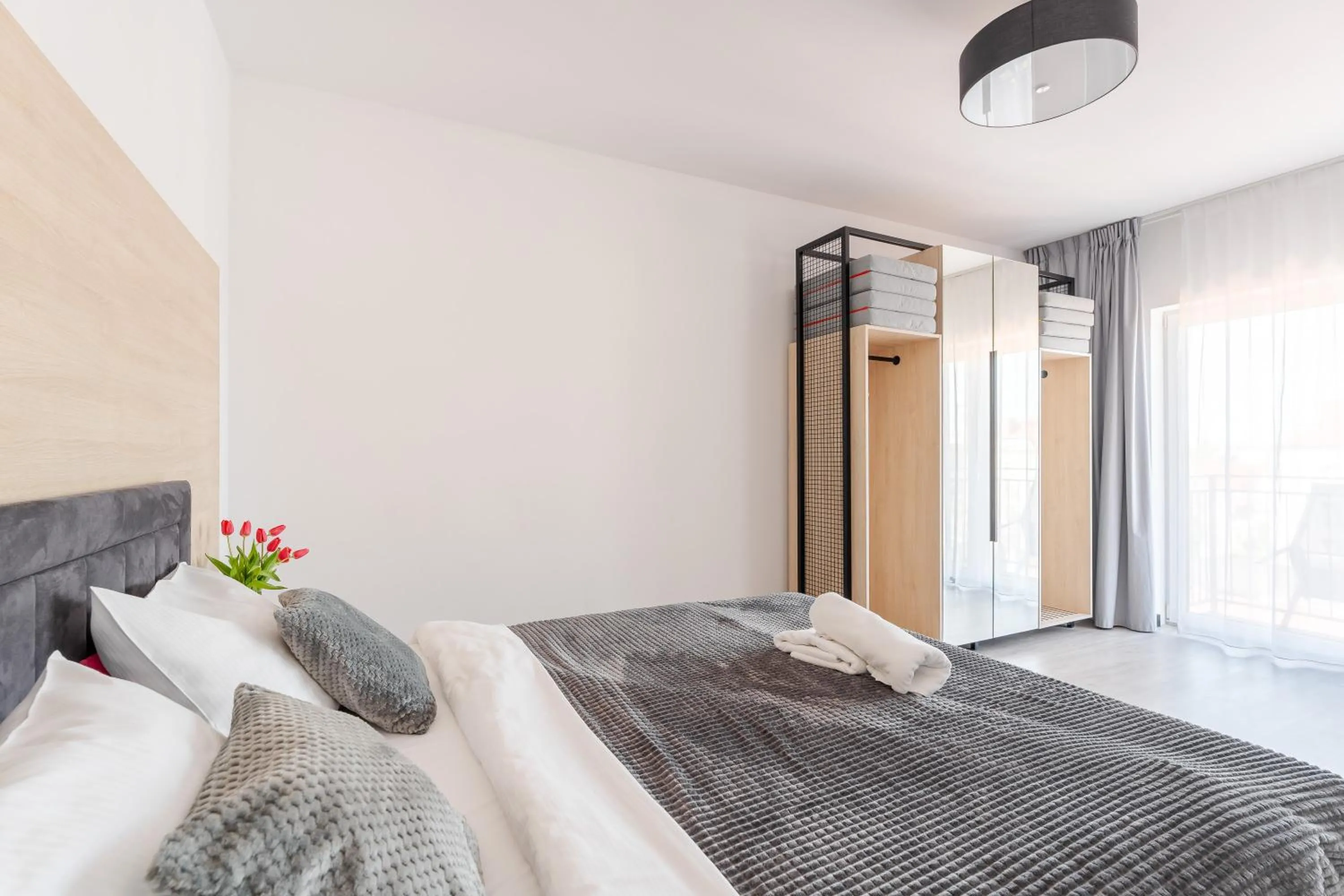 Bed in IND.U Apartamenty