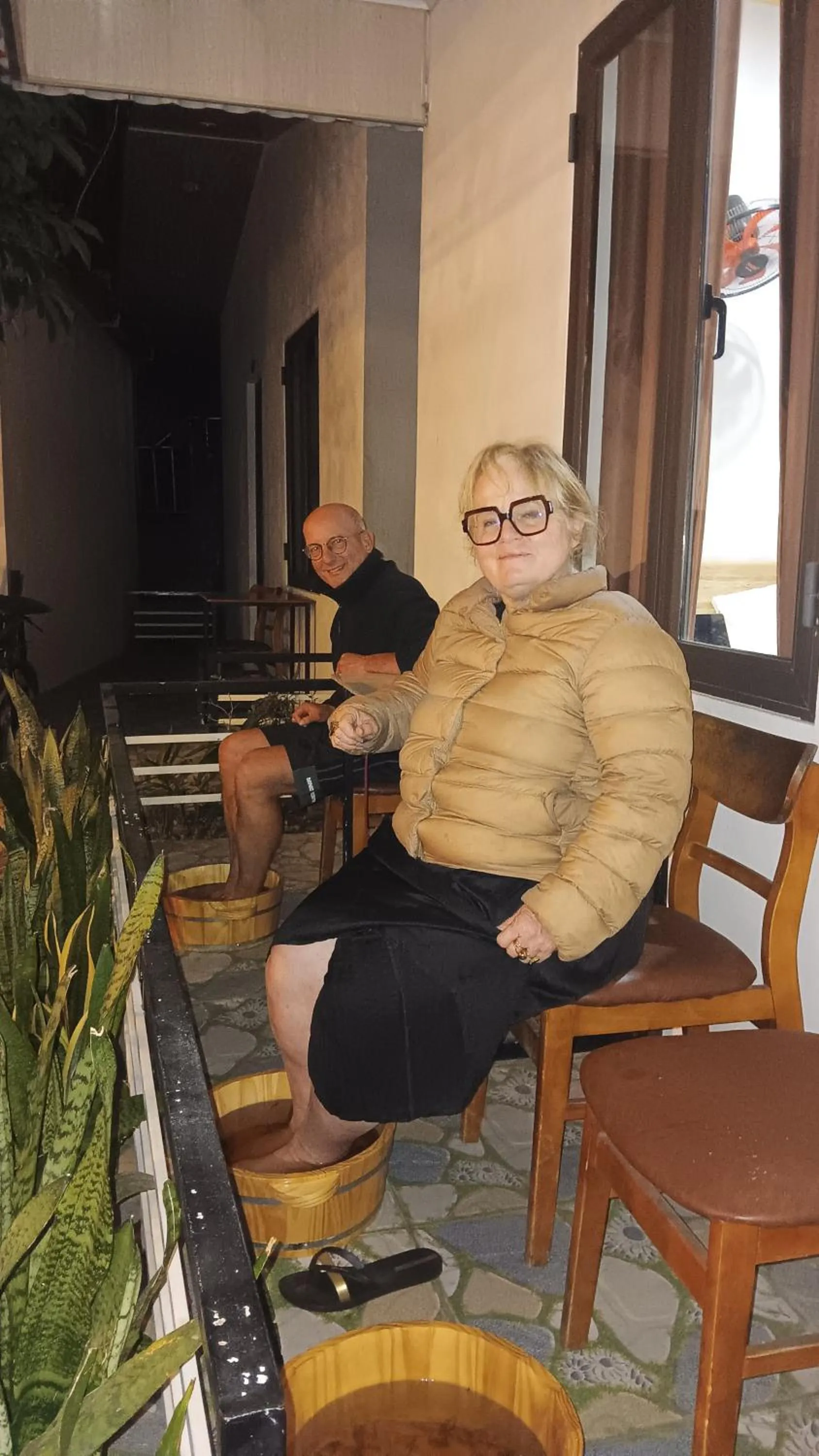 group of guests in Tran Chau Garden Home