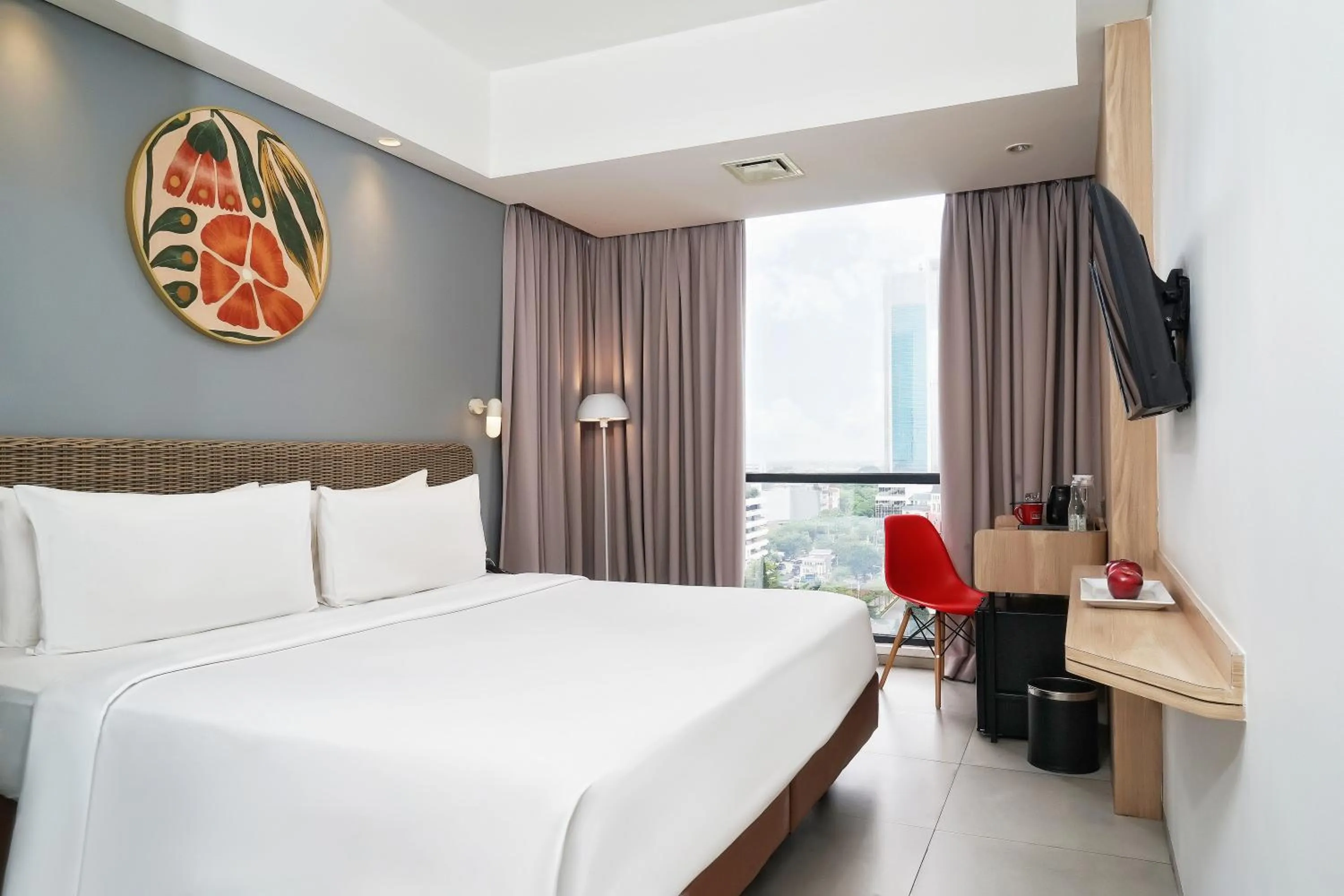 Bedroom, Bed in Neo Hotel Puri Indah