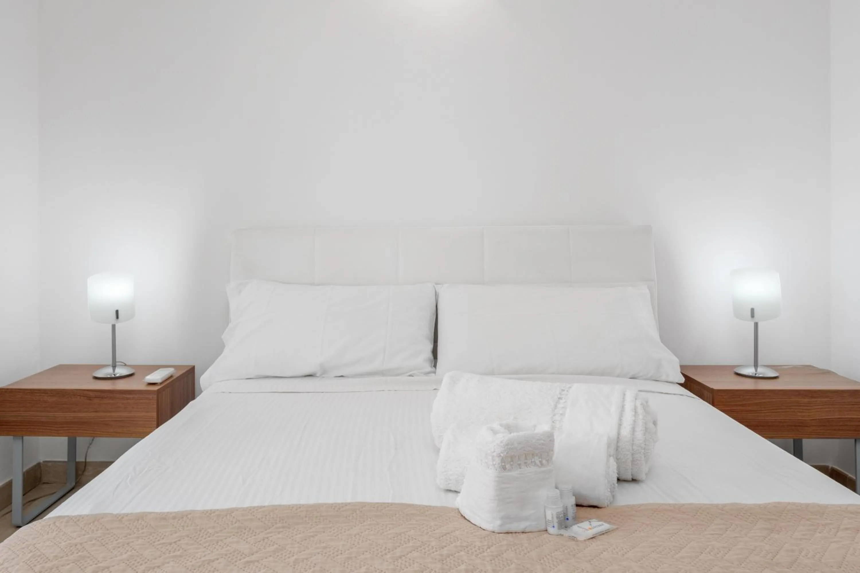 Living room, Bed in Villa Marconi Apartment 12a attico