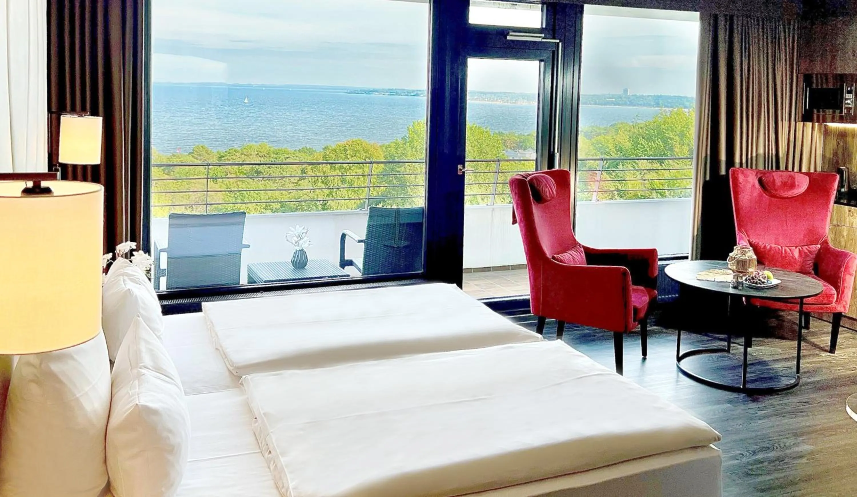 View (from property/room), Bed in PLAZA Premium Timmendorfer Strand