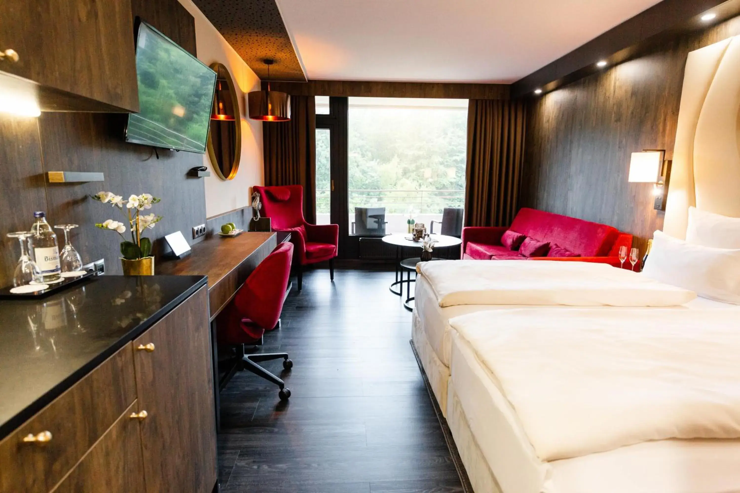 View (from property/room), Bed in PLAZA Premium Timmendorfer Strand View (from property/room), Bed in PLAZA Premium Timmendorfer Strand