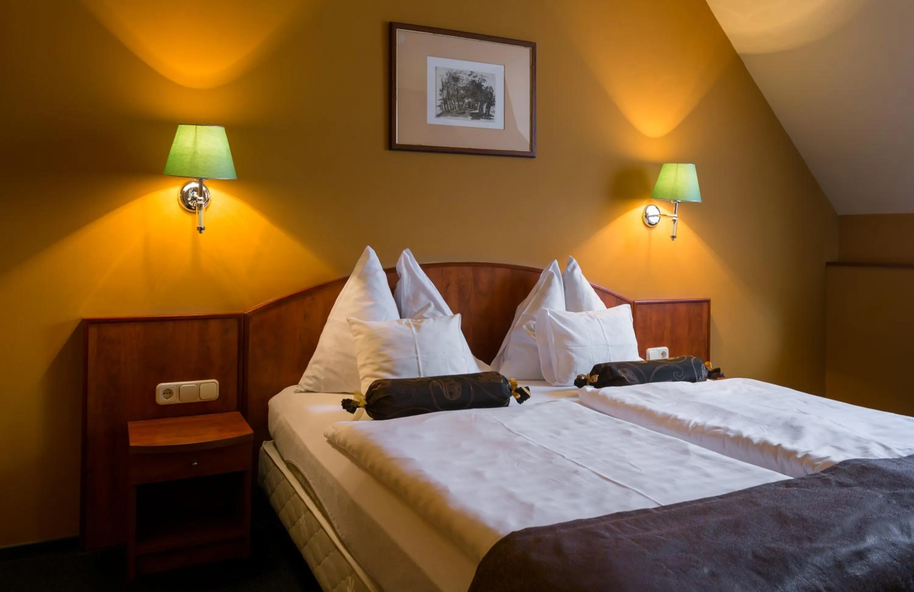 Bed in Hotel Gottwald