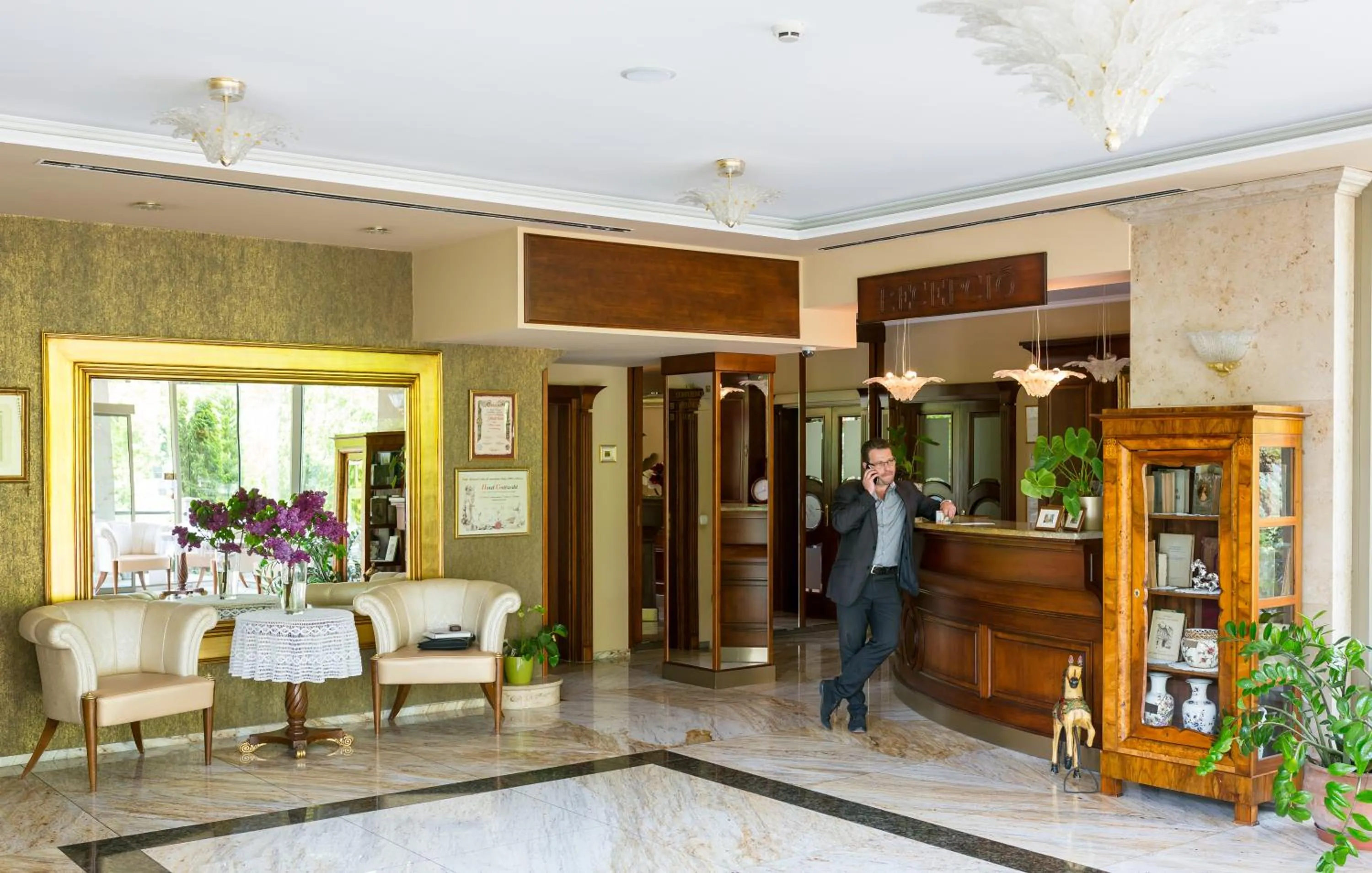 Lobby or reception in Hotel Gottwald