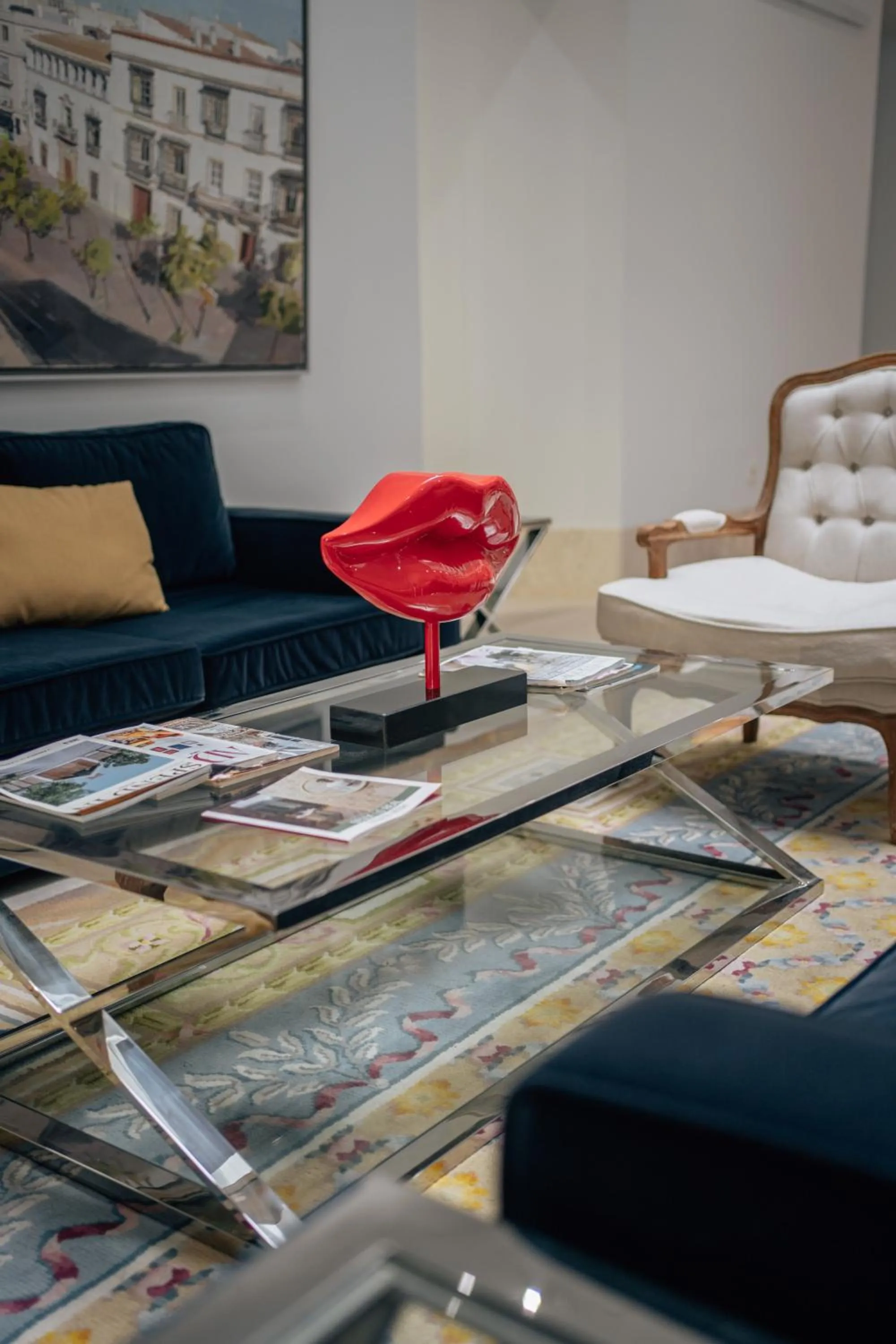 Living room in Hotel Boutique Palacio Corredera