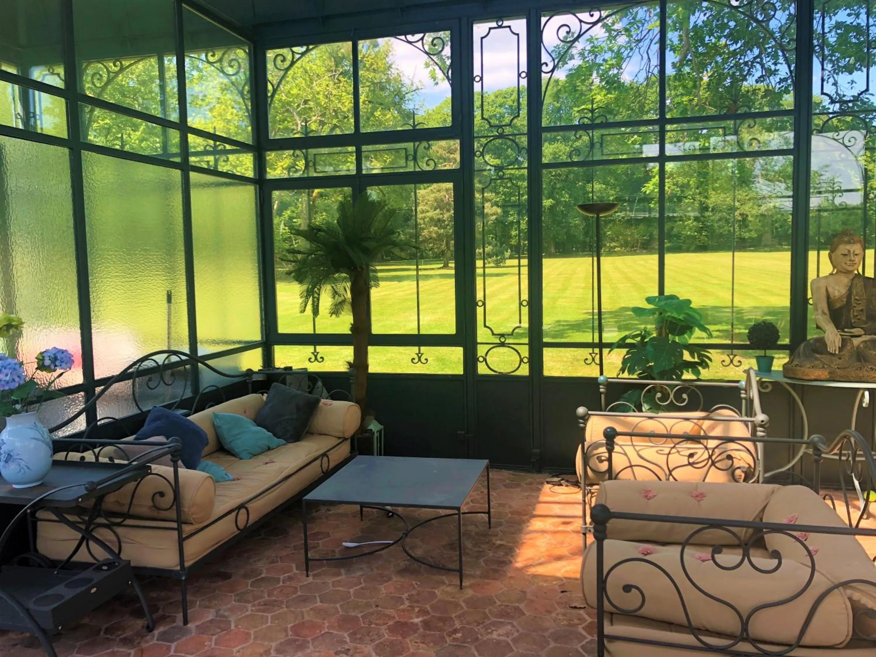 Garden in Château du Boulay Morin