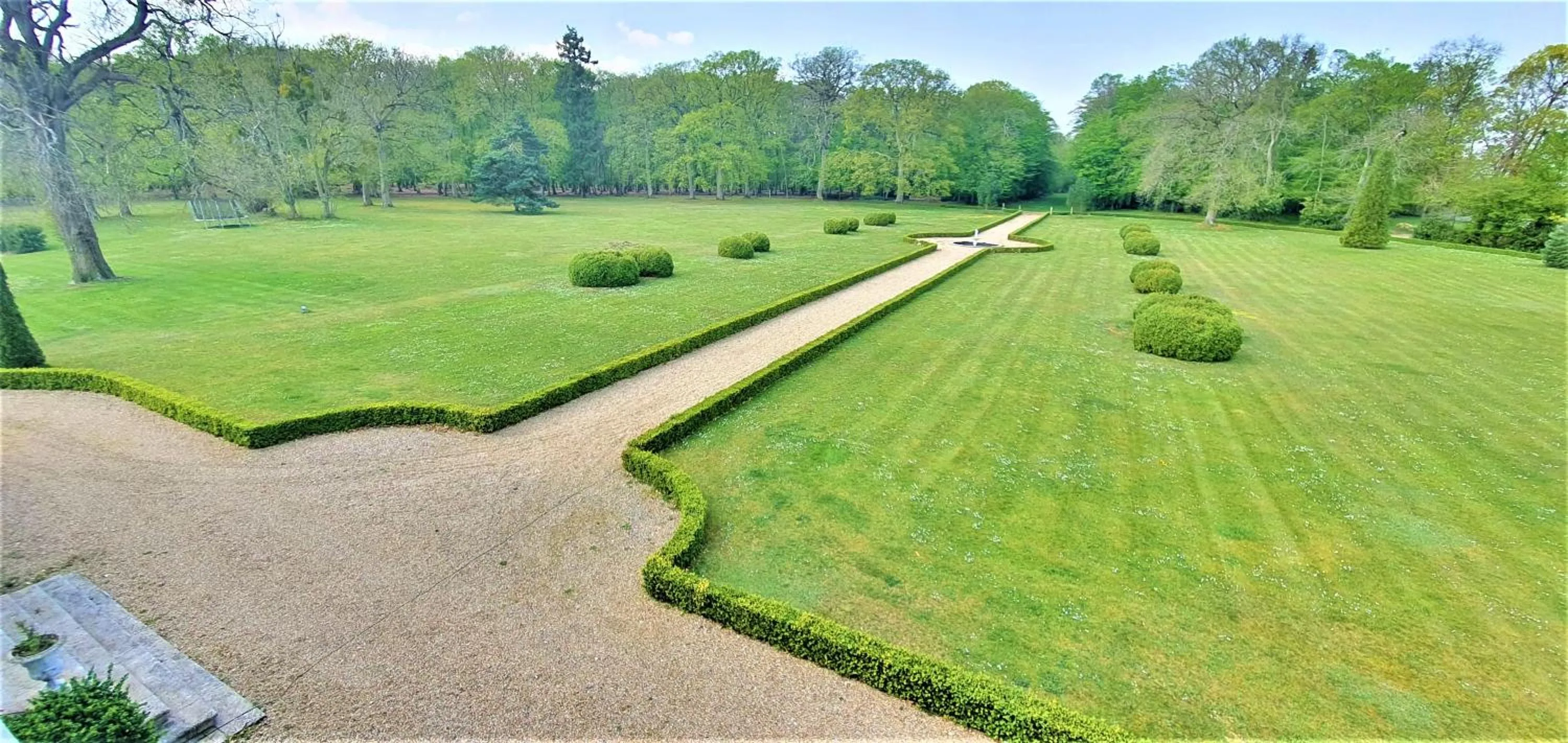 Garden in Château du Boulay Morin