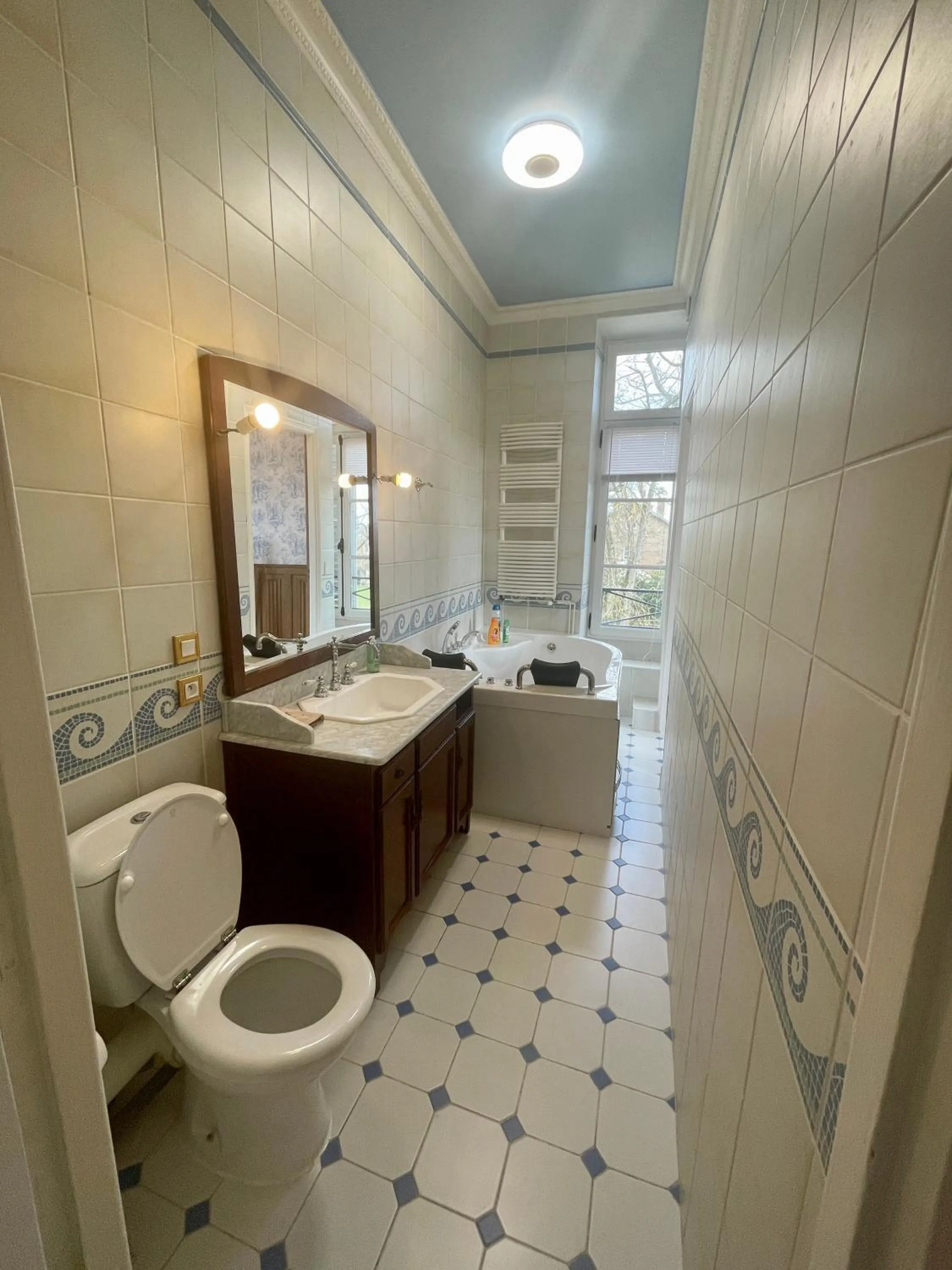 Hot Tub in Château du Boulay Morin