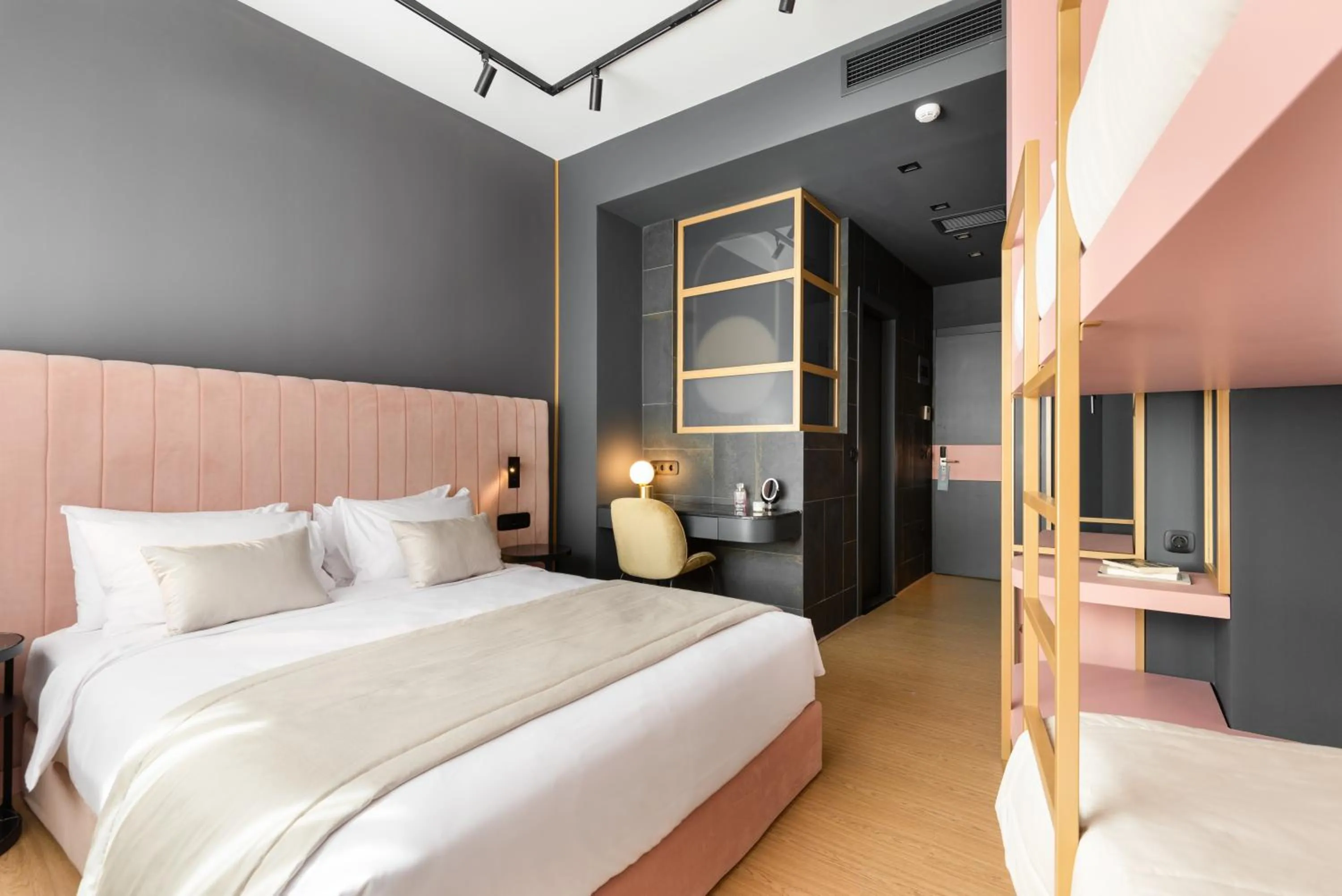 Bed in Colors Hotel Athens